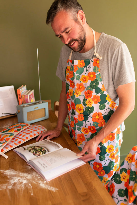 Nasturtiums Organic Cotton Apron