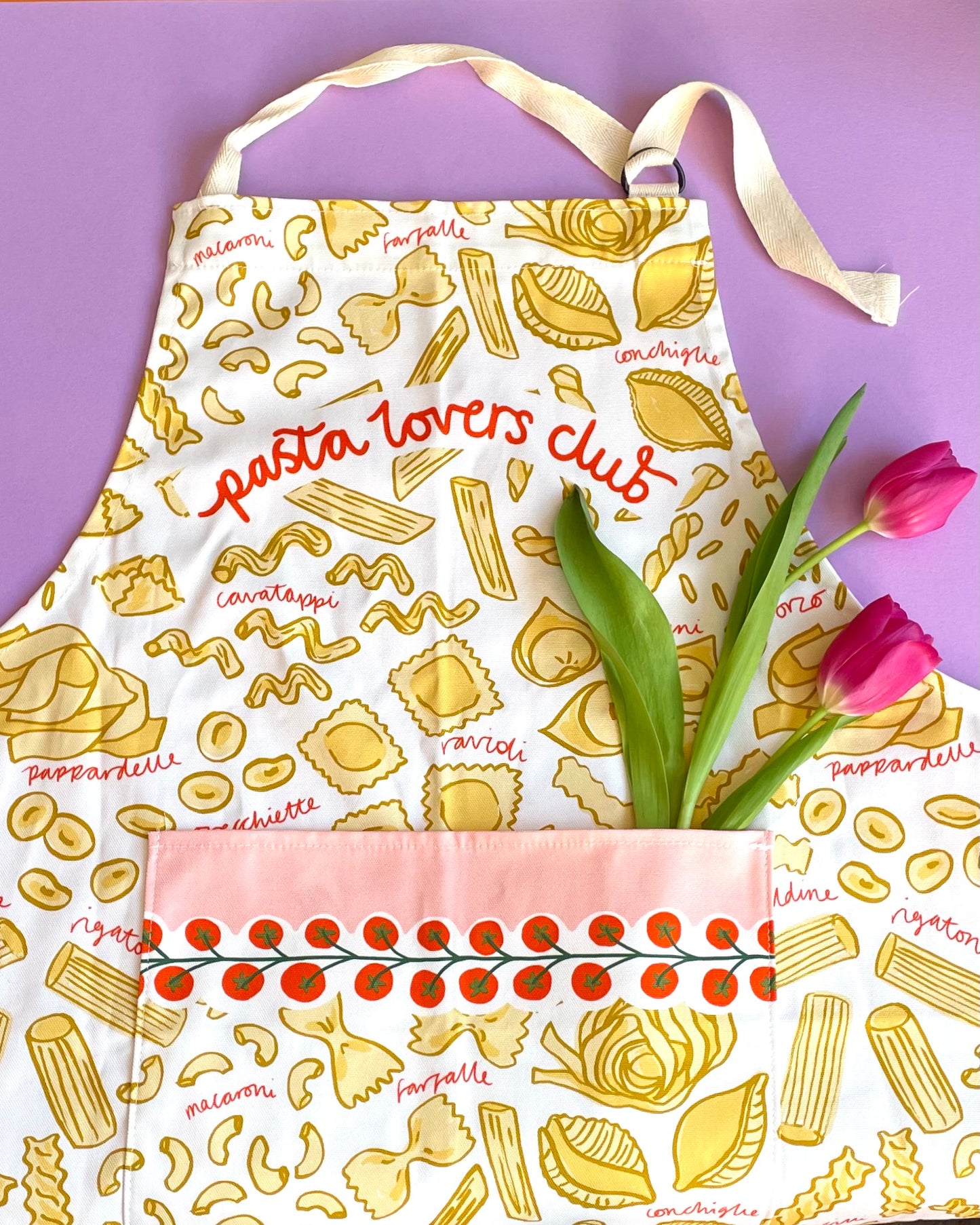 Pasta Lovers Club Organic Cotton Apron