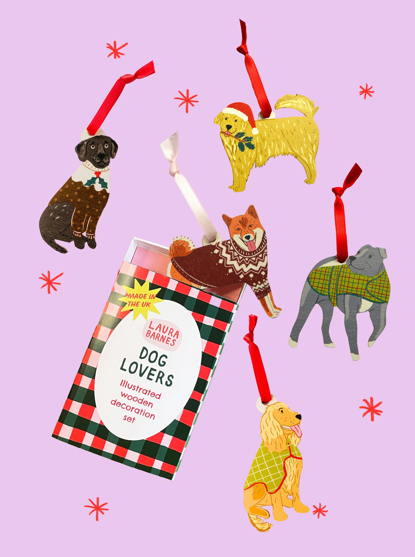 Dog Lovers Decoration Gift Set - medium size dogs