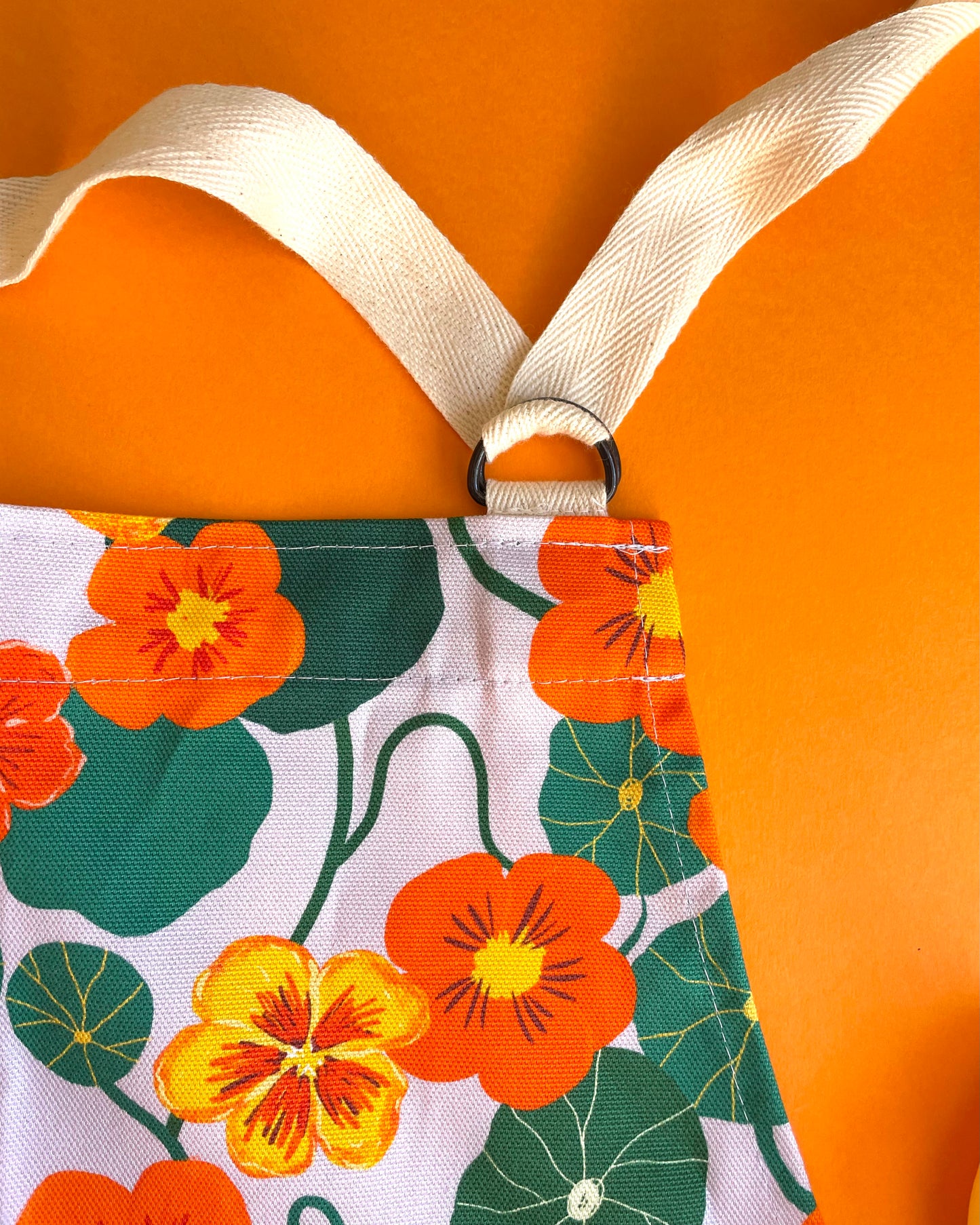 Nasturtiums Organic Cotton Apron