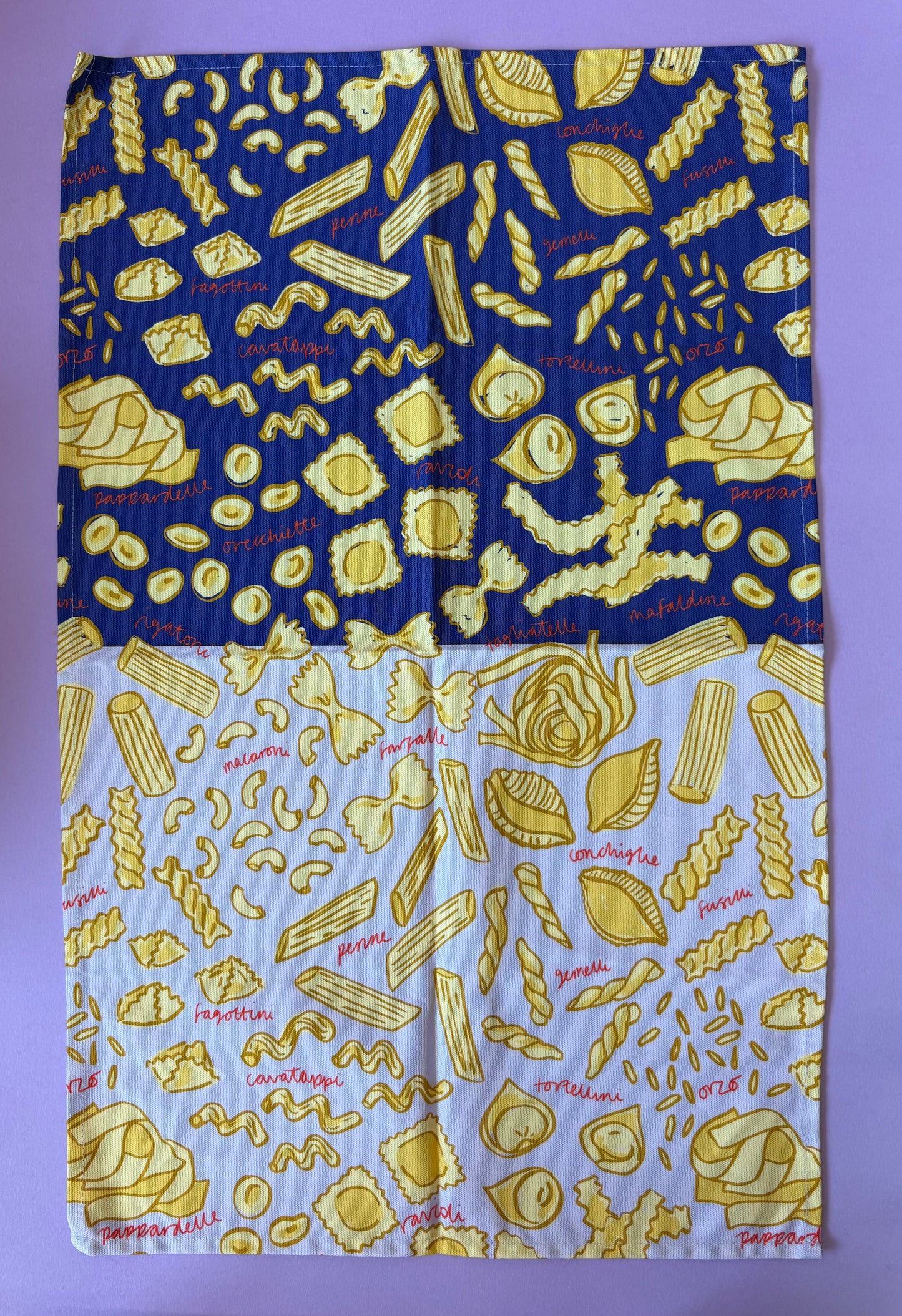 SAMPLE Pasta Tea Towel