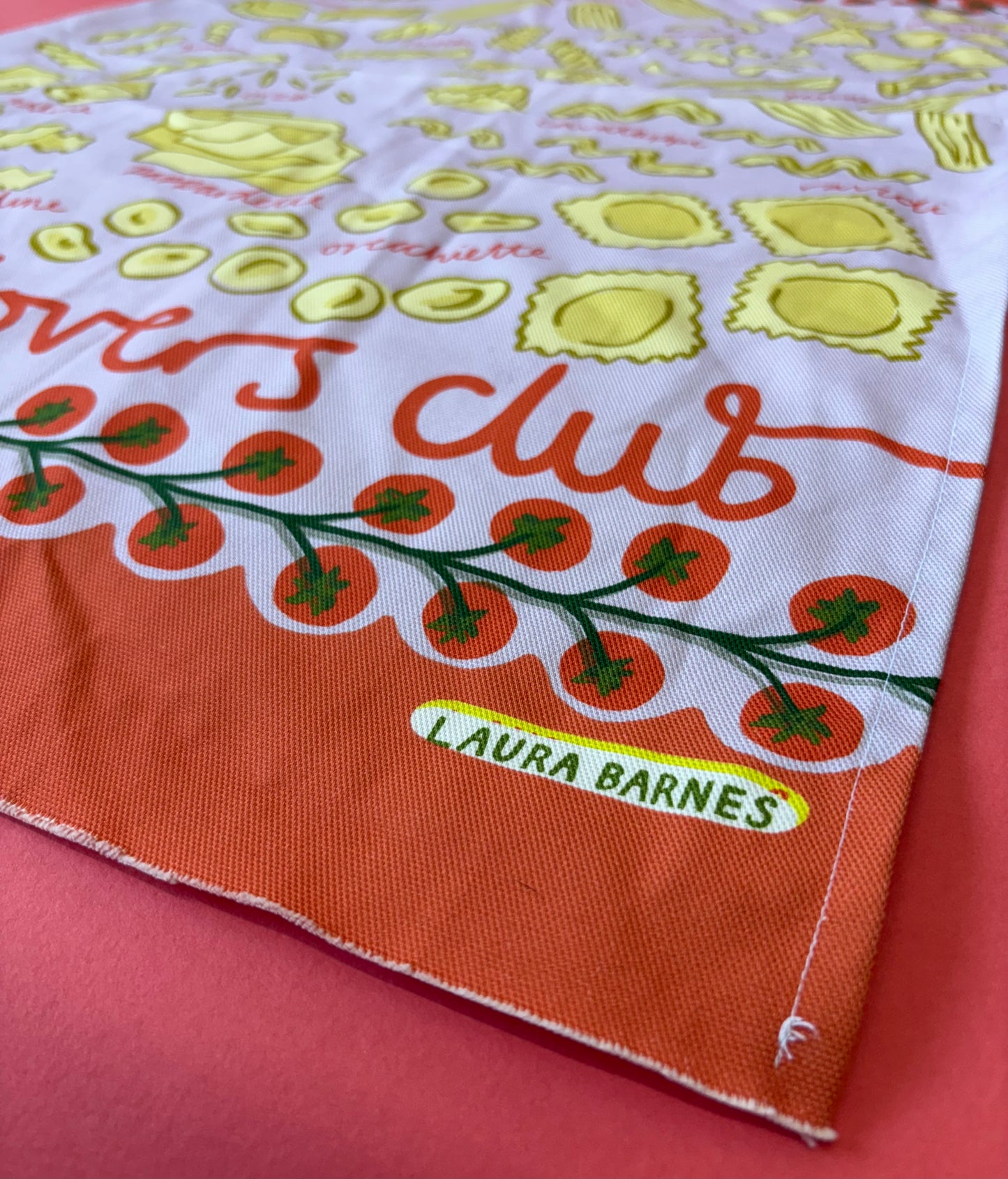 SAMPLE Pasta Lovers Tea towel - Lilac