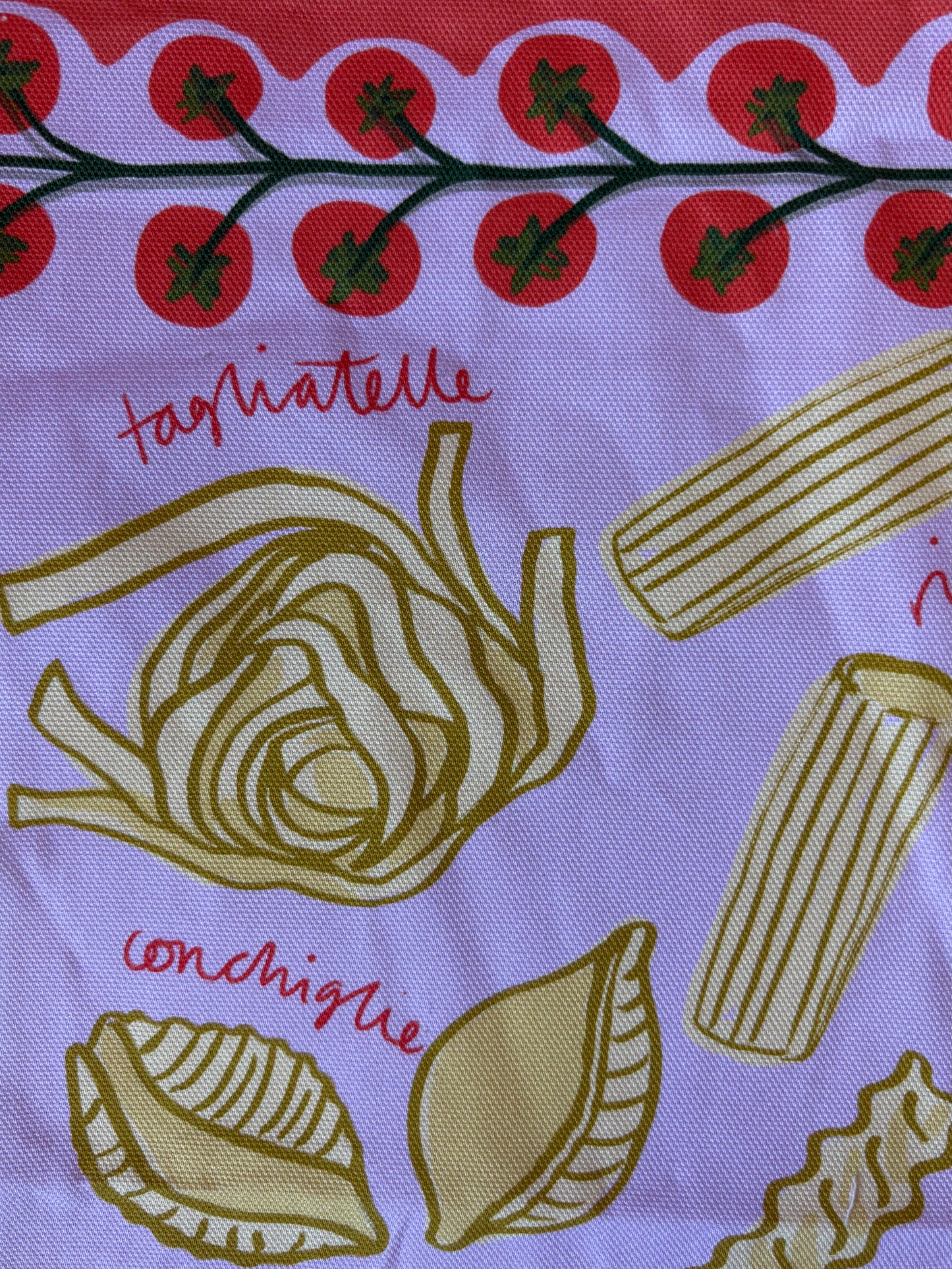 SAMPLE Pasta Lovers Tea towel - Lilac