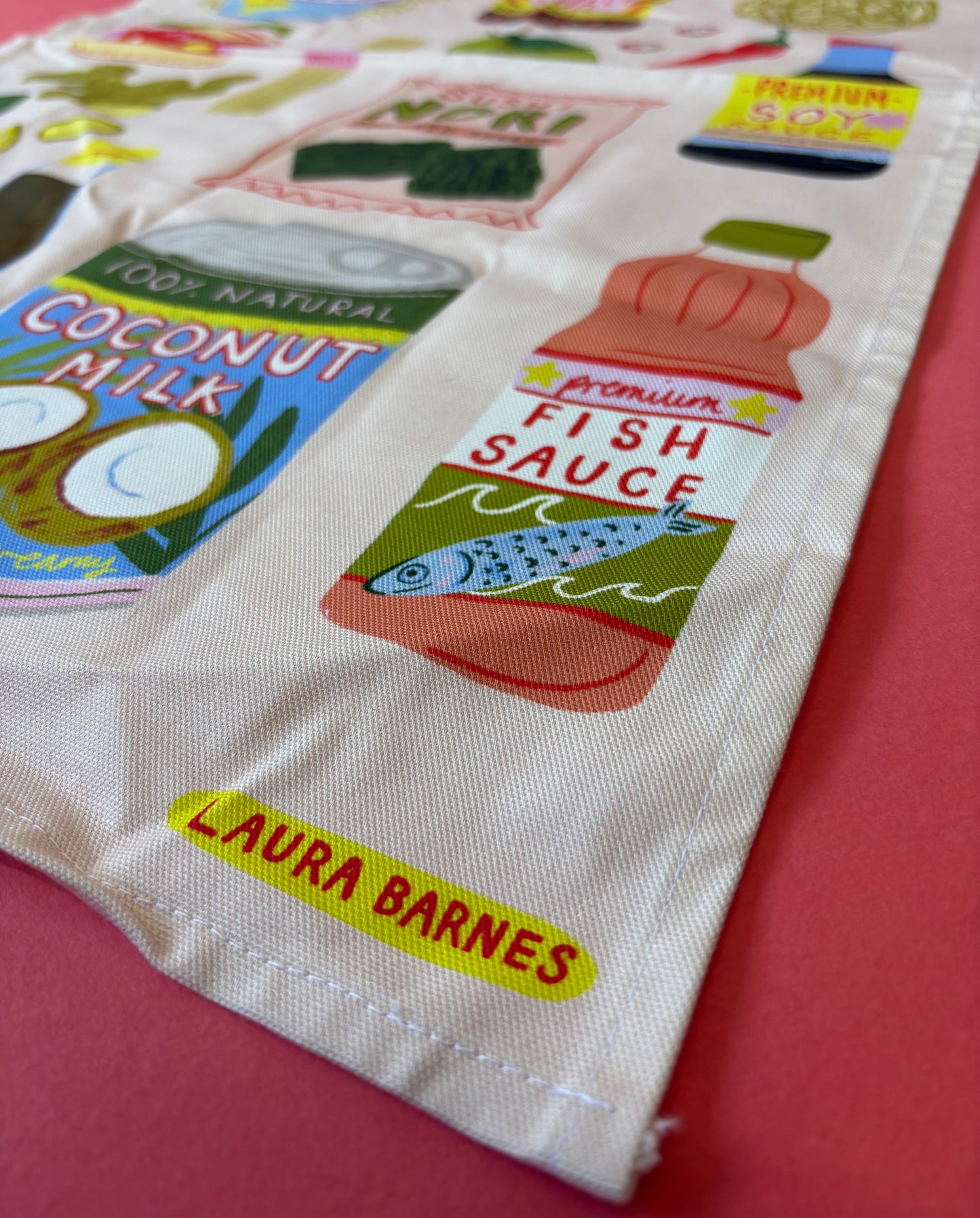 SAMPLE Asian ingredients Tea towel