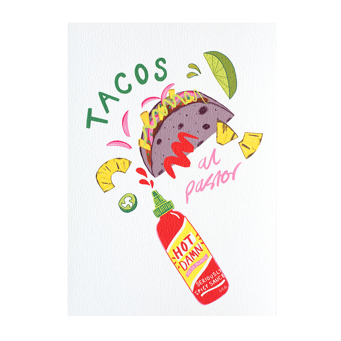 Serie de impresiones de tacos