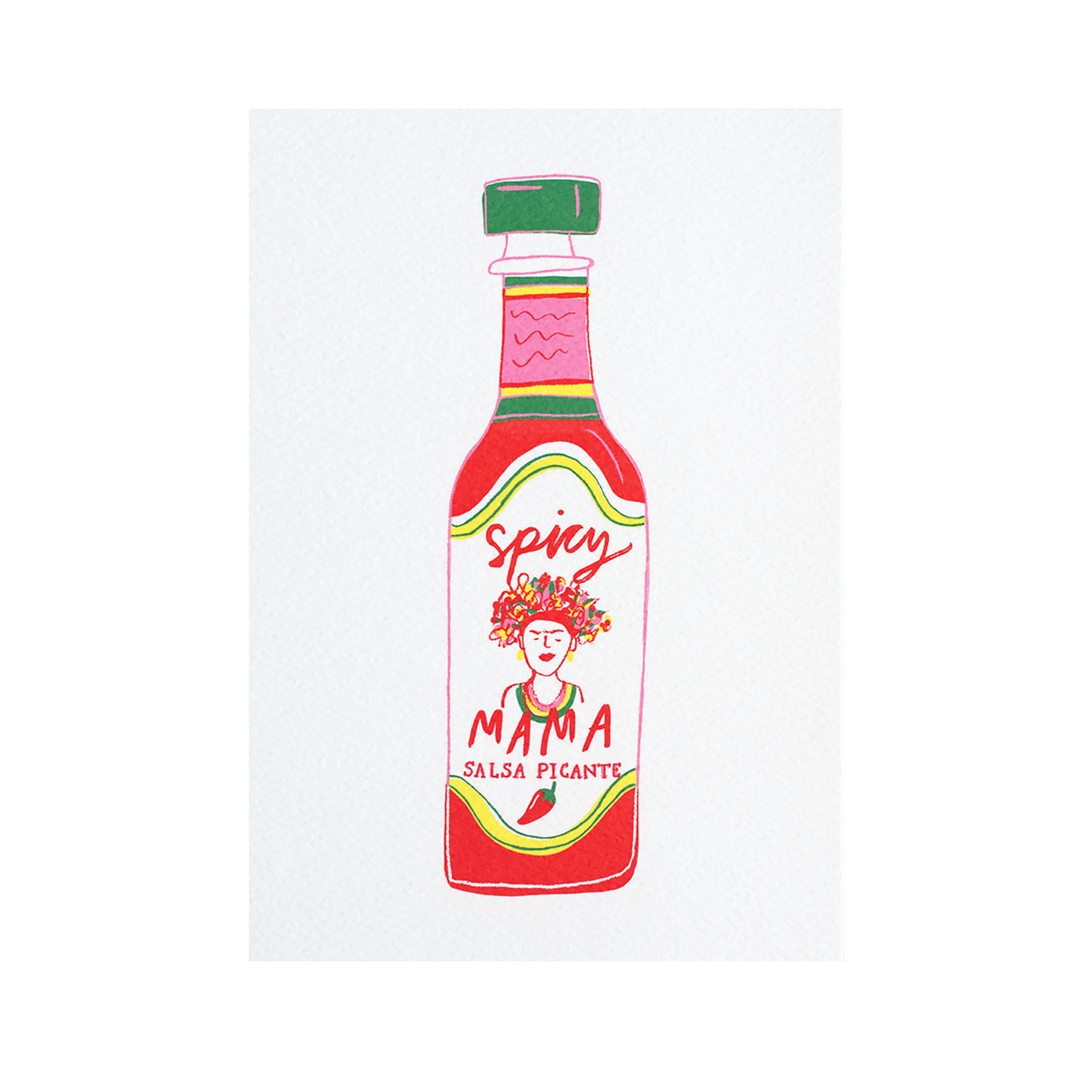SECONDS Print Spicy Mama Hot Sauce A3 Size