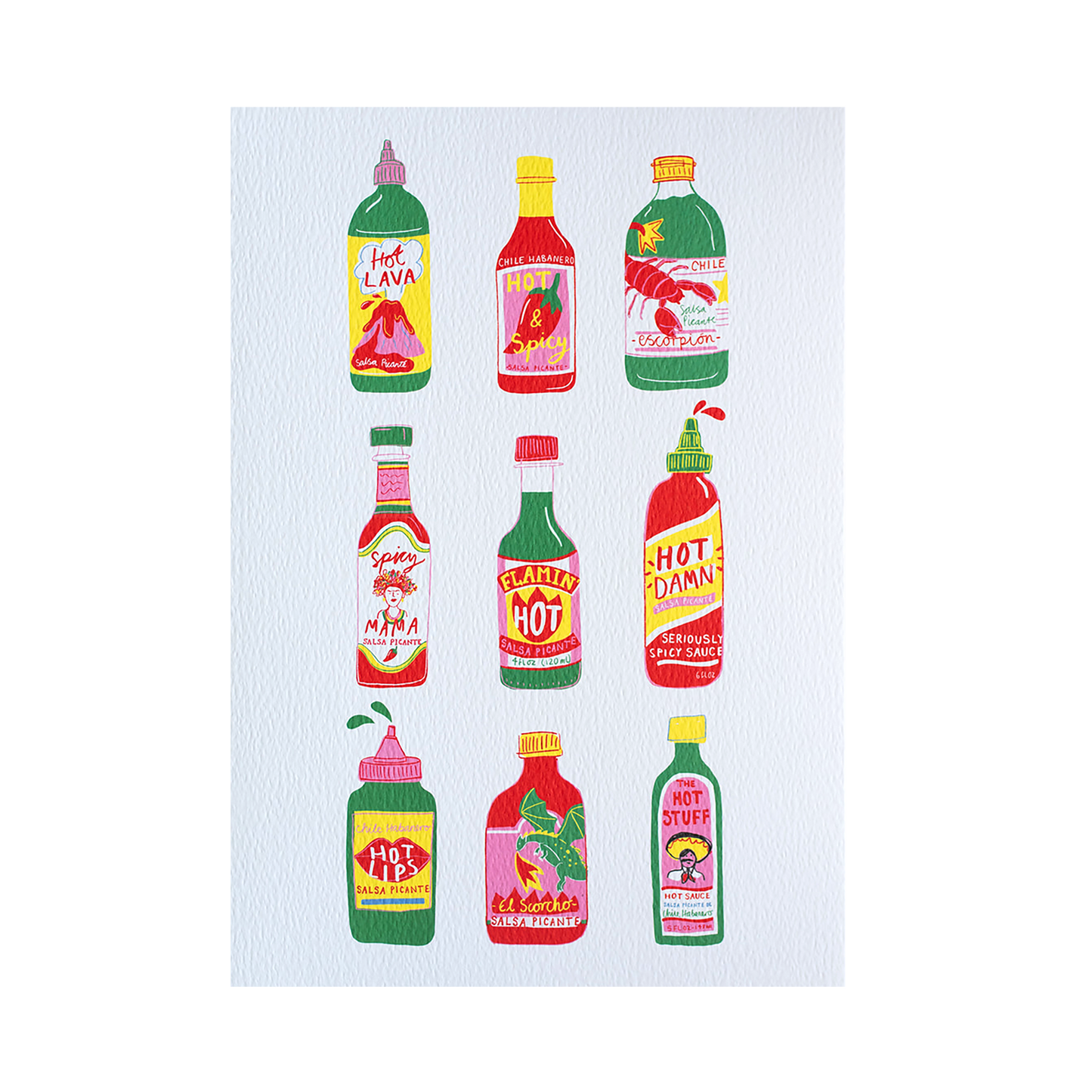 Impression de sauce piquante
