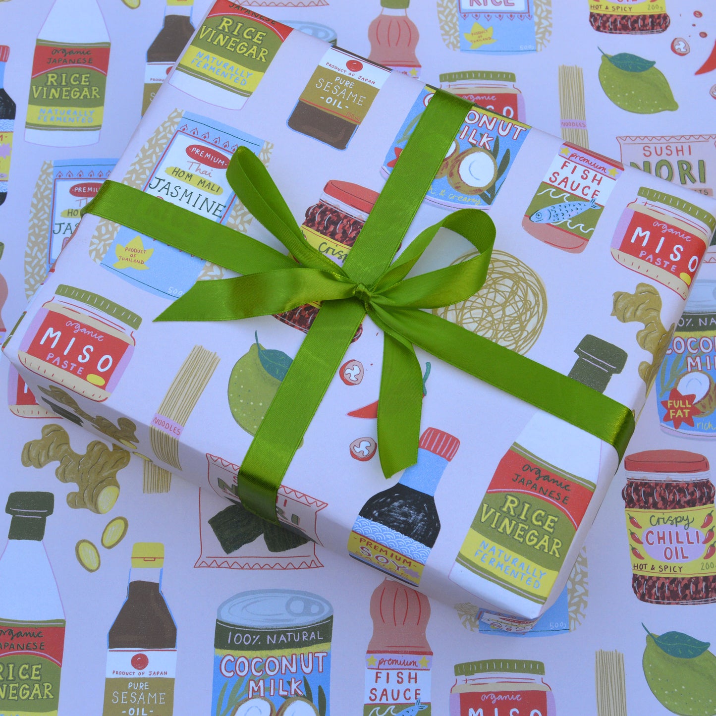 Asian Ingredients Wrapping Paper