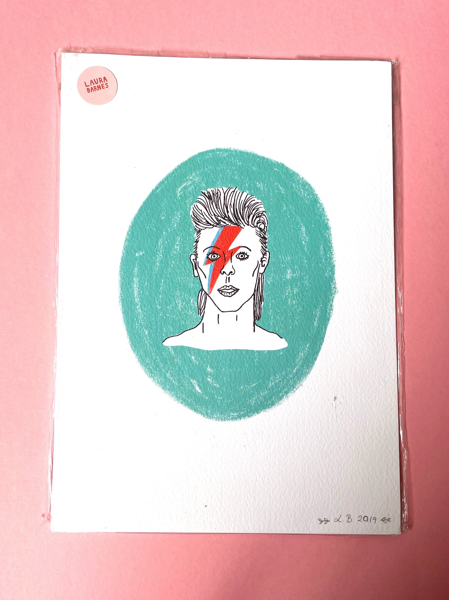 SECONDS Bowie Print A4 Size