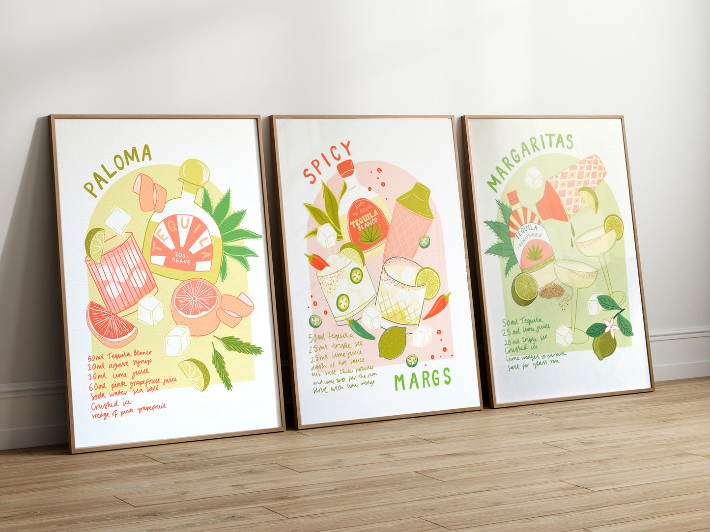 Spicy Marg Cocktail Art Print