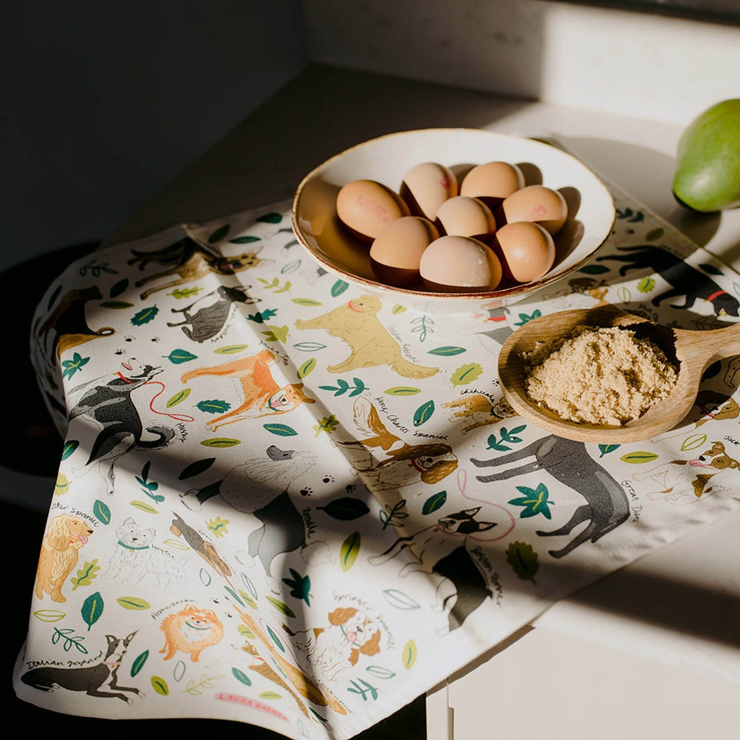 Torchon en coton bio pour chiens