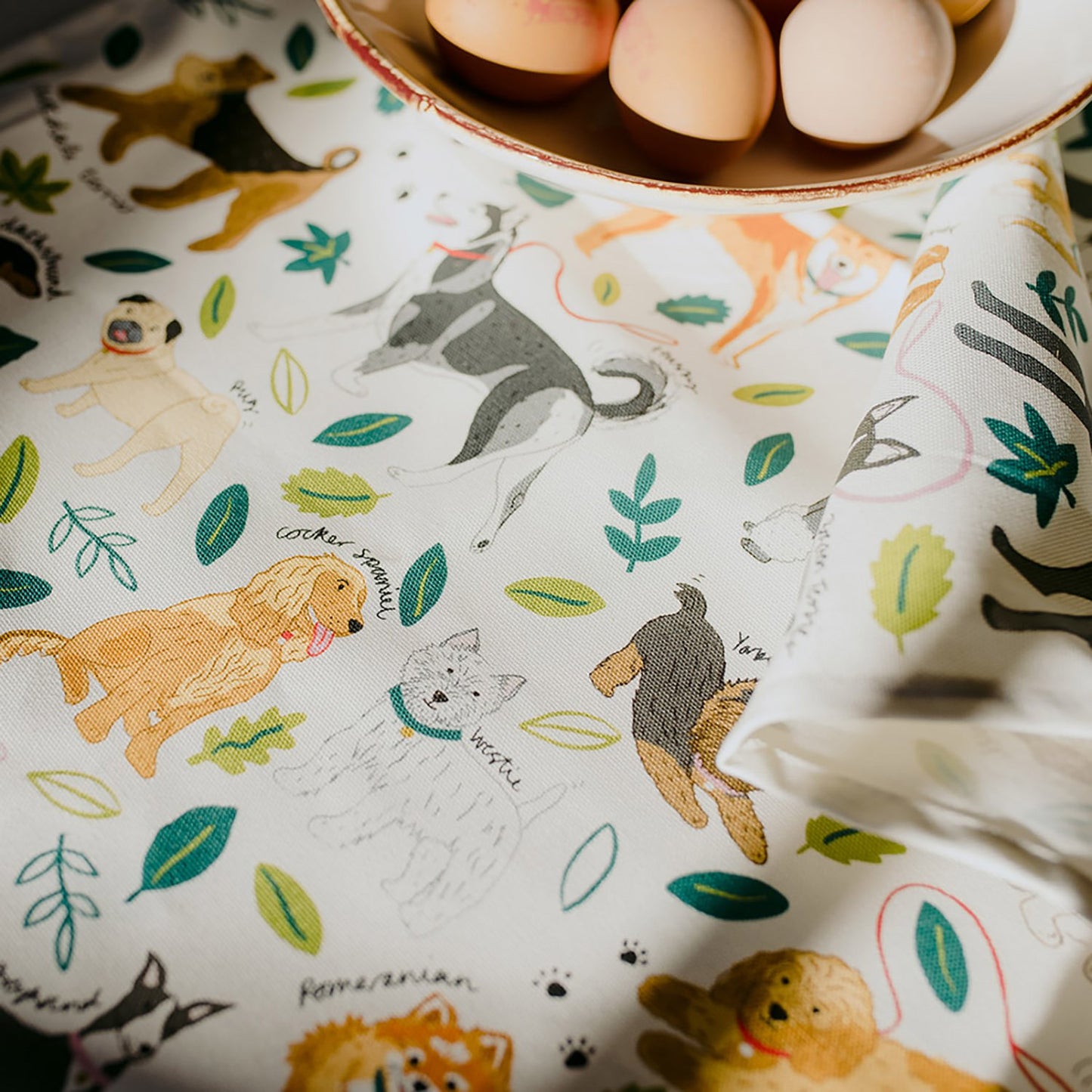 Torchon en coton bio pour chiens