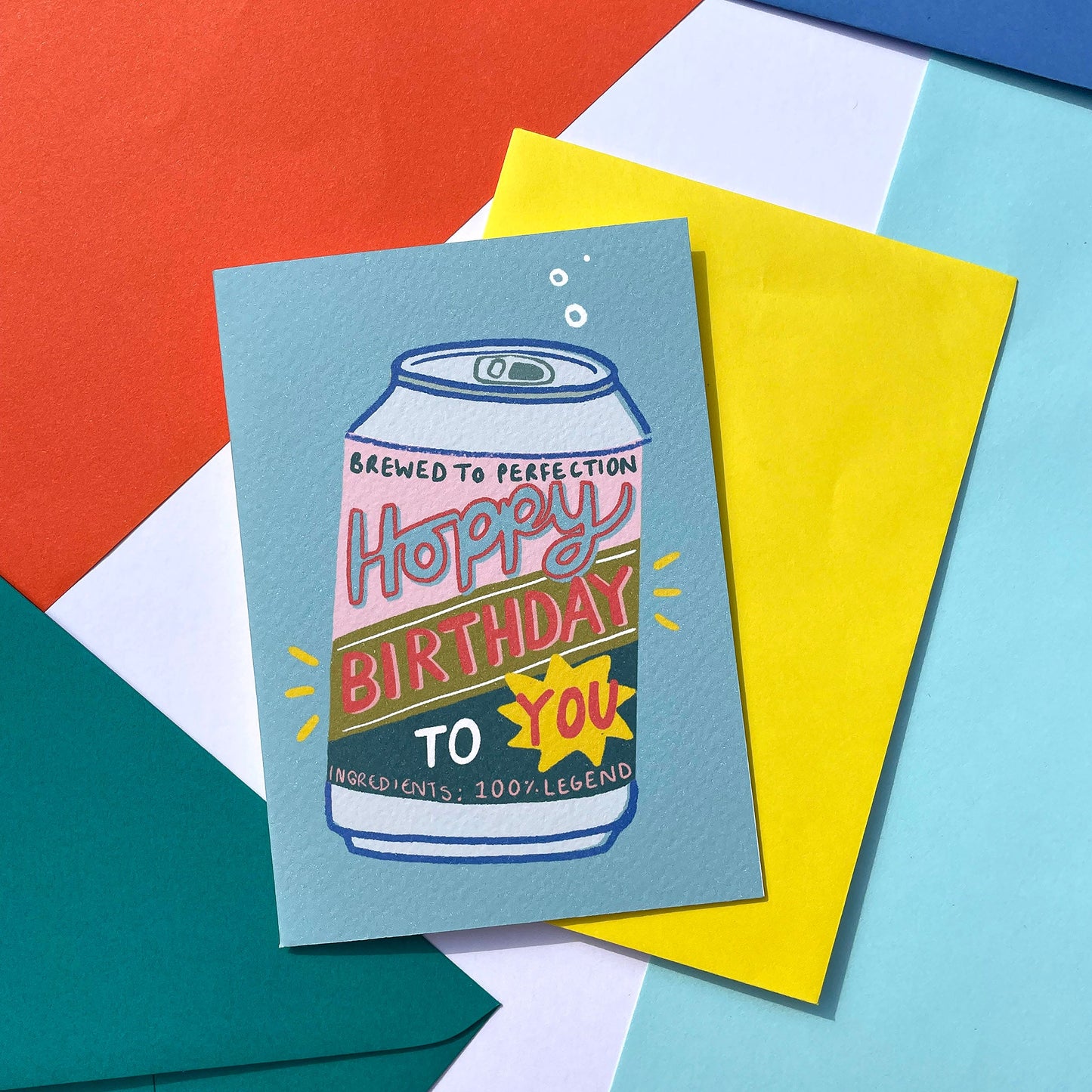 Carte d'anniversaire Hoppy