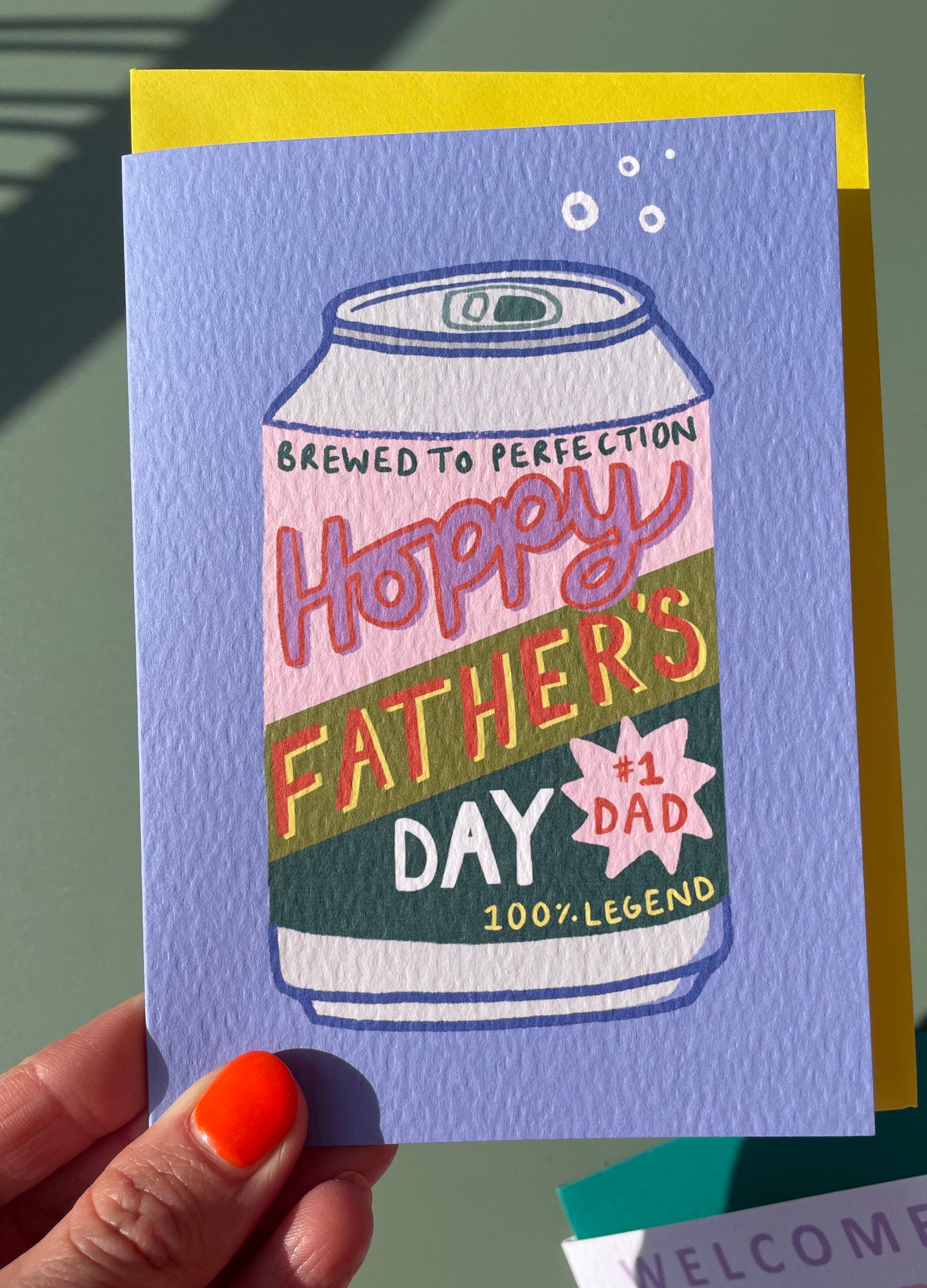 Tarjeta de cerveza artesanal Hoppy para el Día del Padre