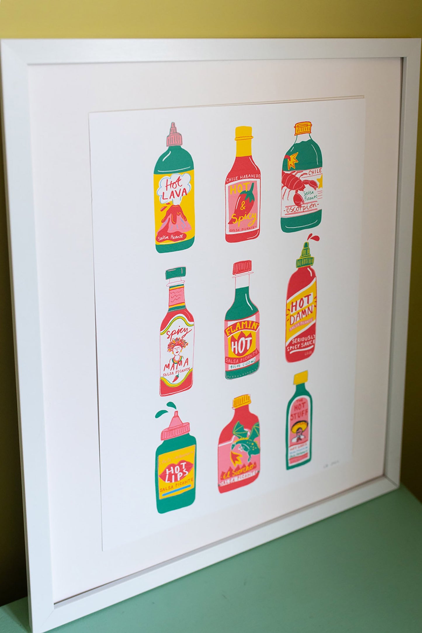Impression de sauce piquante