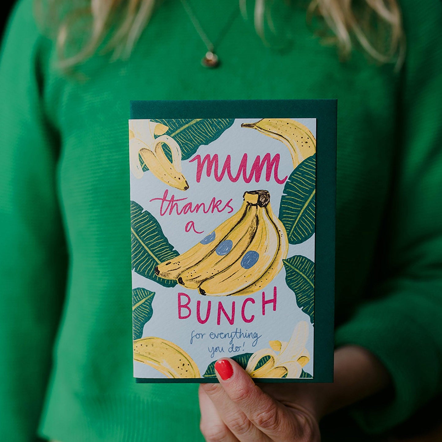 Mum thanks a bunch bananas Mother's Day Card