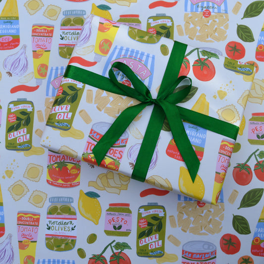 Italian Ingredients Wrapping Paper