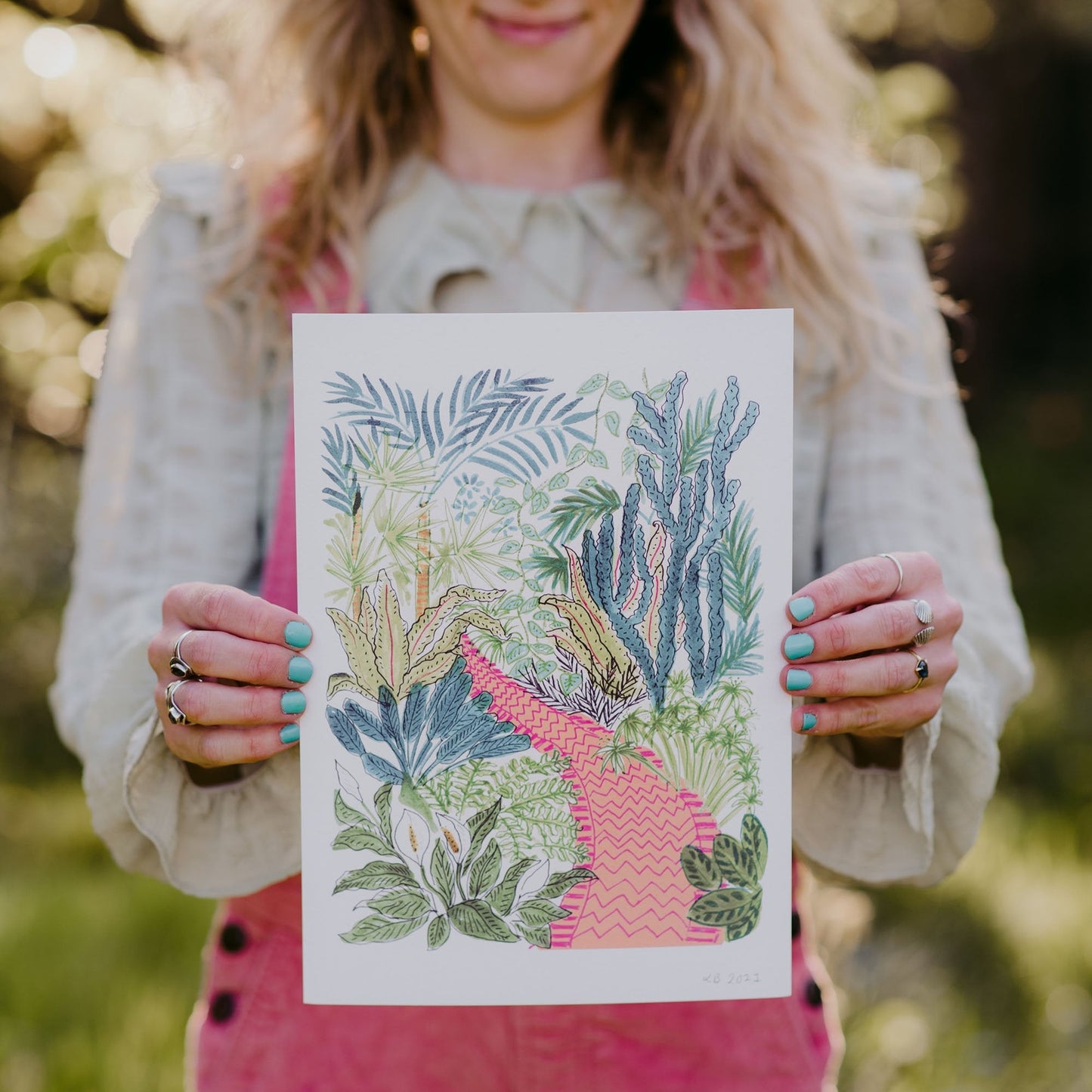 SECONDS Print Jungle Path A3 Size