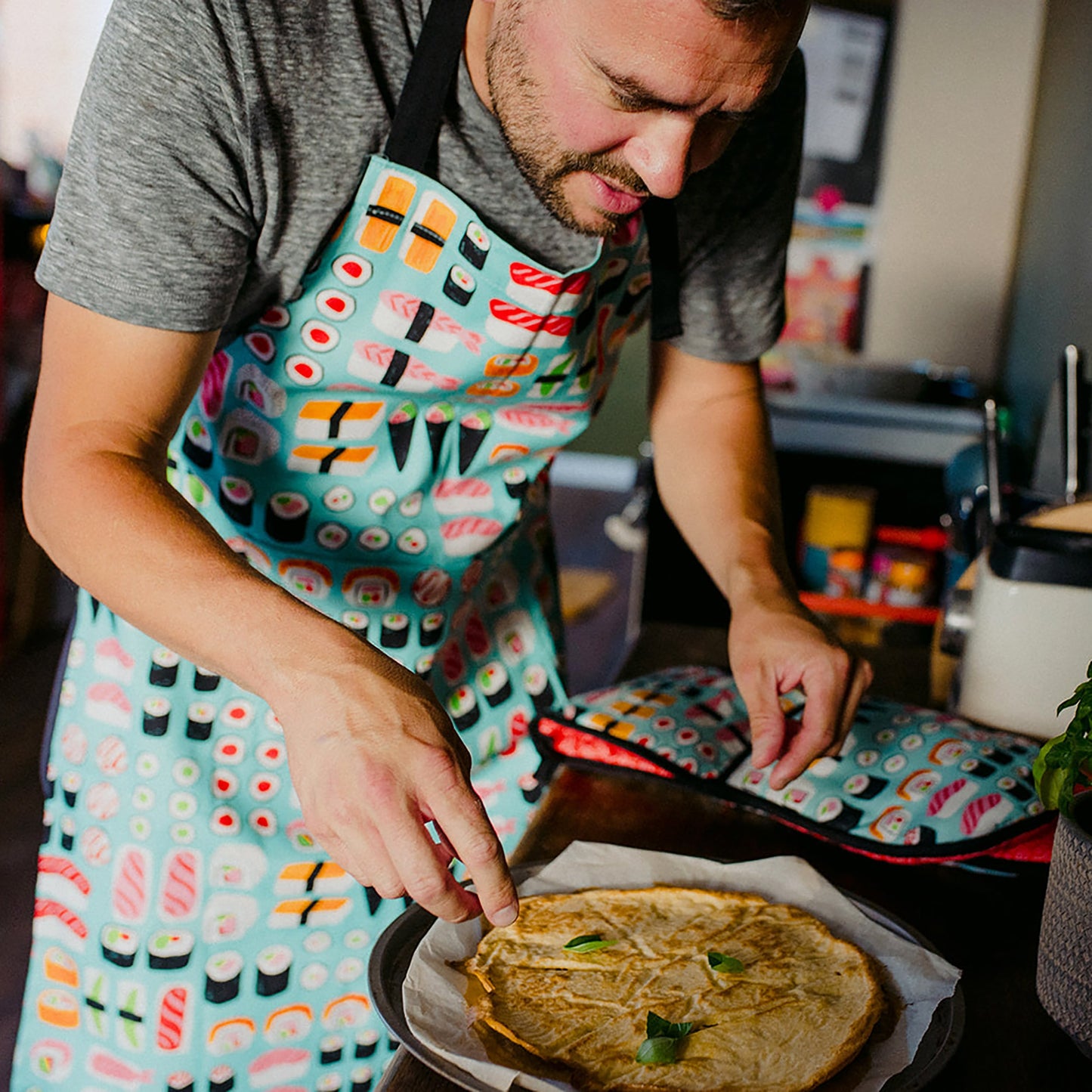 Sushi Organic Cotton Tea Towel