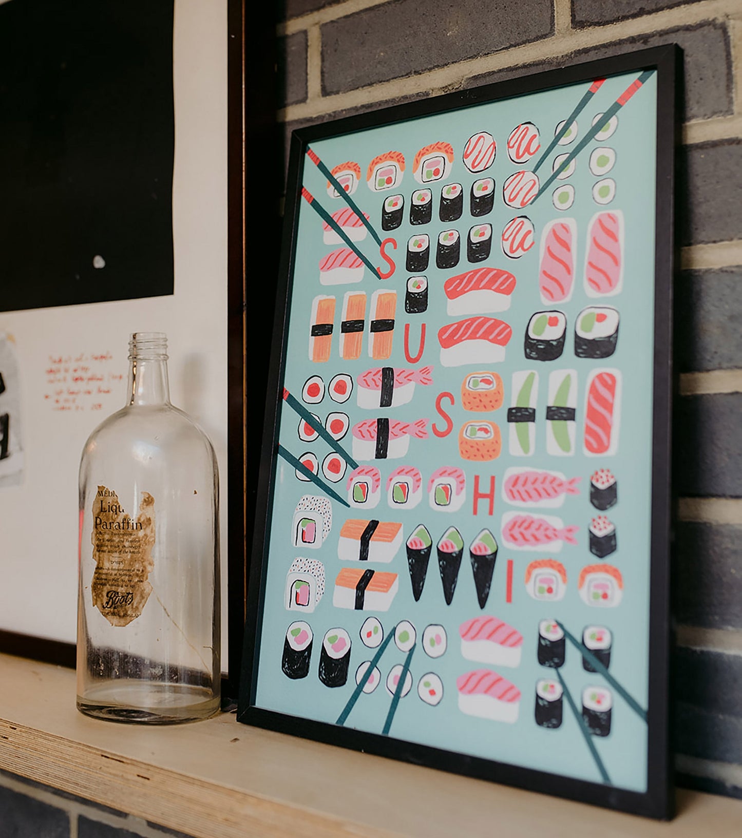 SECONDS Sushi Print A4 Size