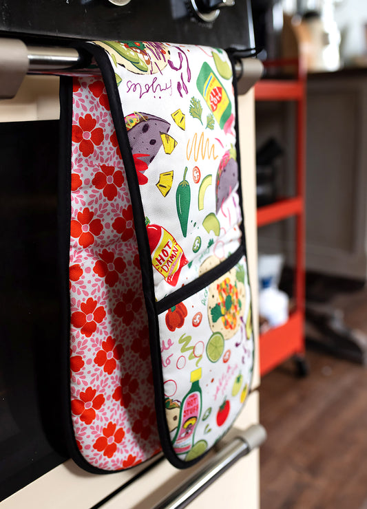 Tacos Organic Cotton Oven Gloves