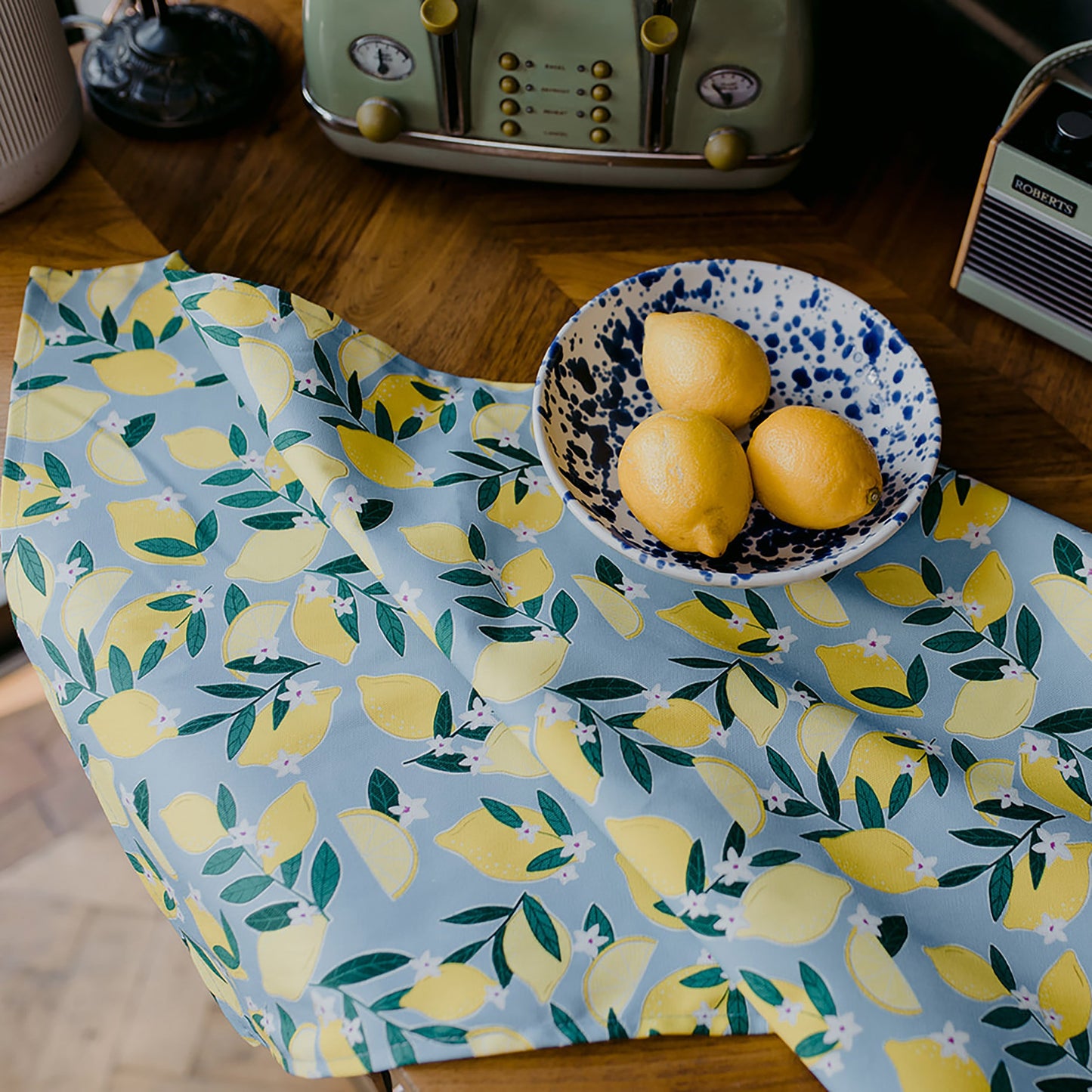 Sorrento Lemons Organic Cotton Tea Towel