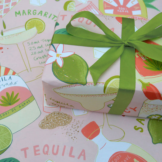 Tequila Margaritas Wrapping Paper