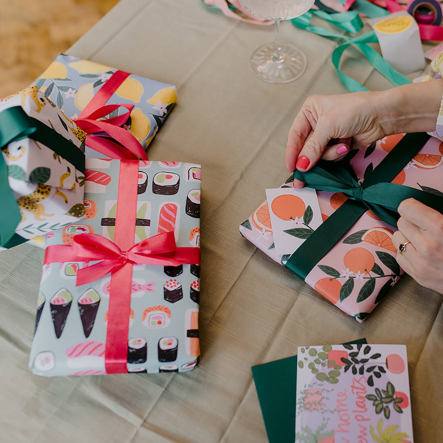 Papel para envolver sushi