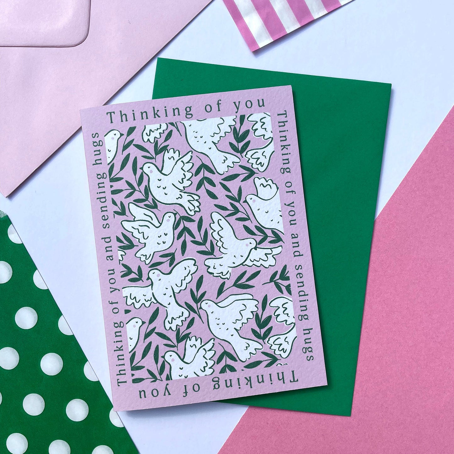 Je pense à toi - Carte Colombes