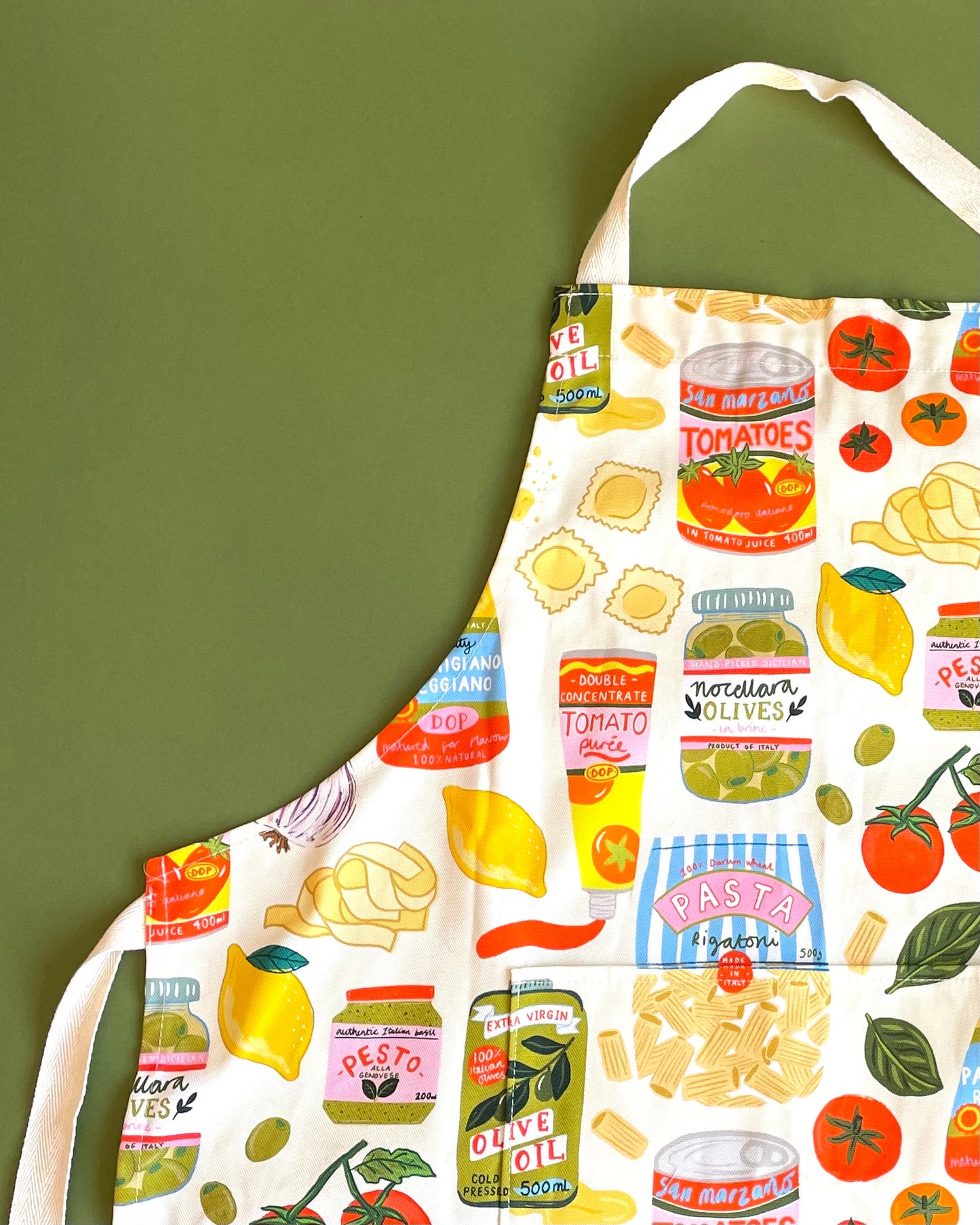 Italian ingredients Organic Cotton Apron