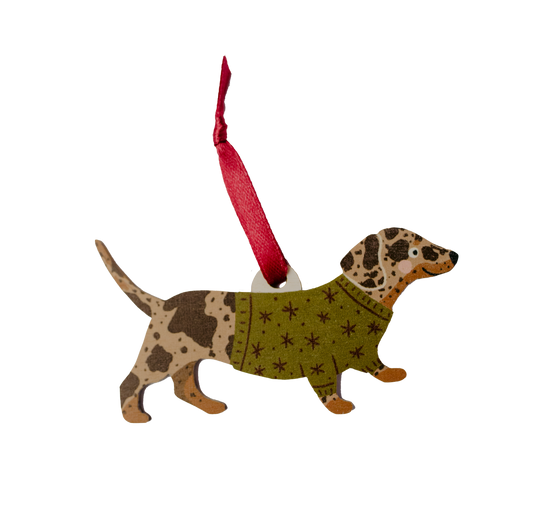 Dapple Dachshund Dog Decoration