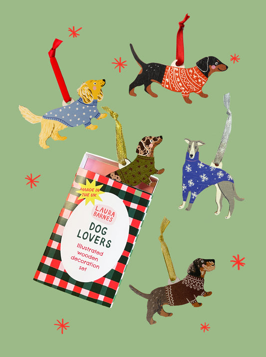 Dog Lovers Decoration Gift Set - hounds