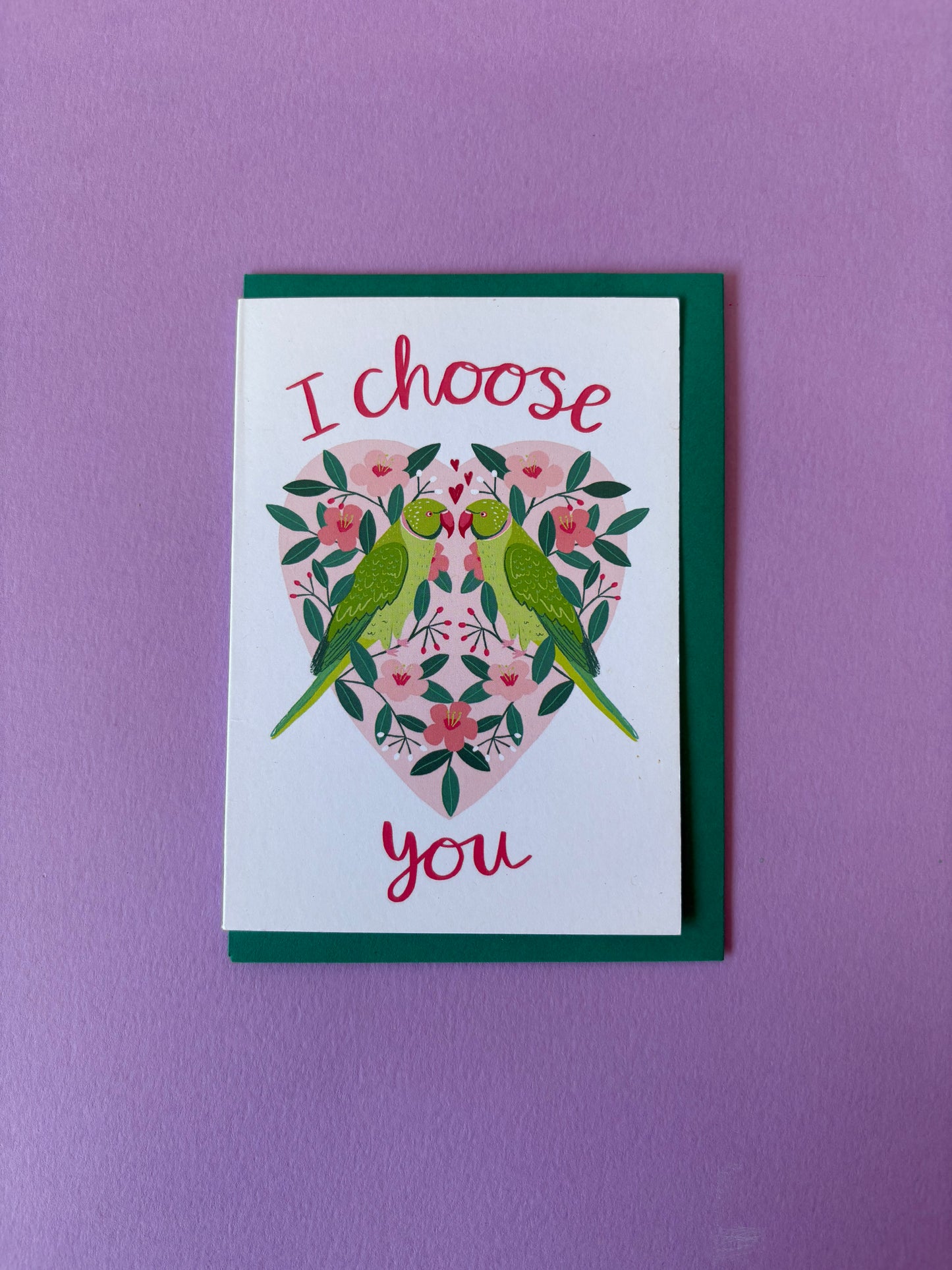 SECONDS I choose you Parakeets card