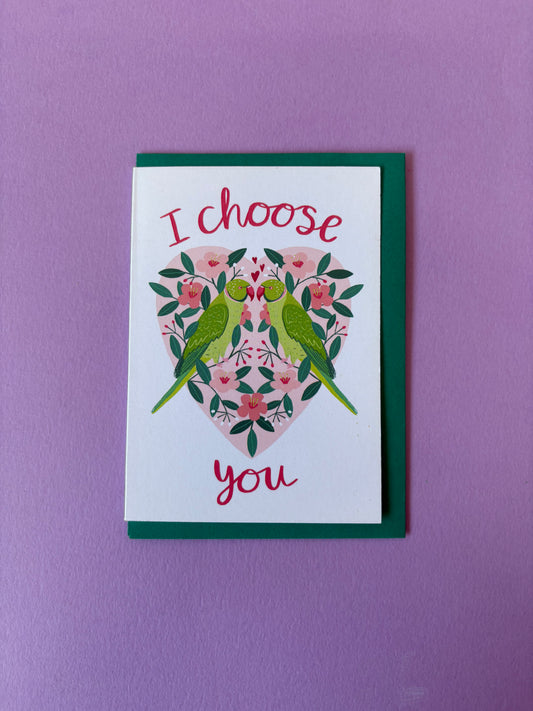 Carte de mariage pour l'heureux couple Margs