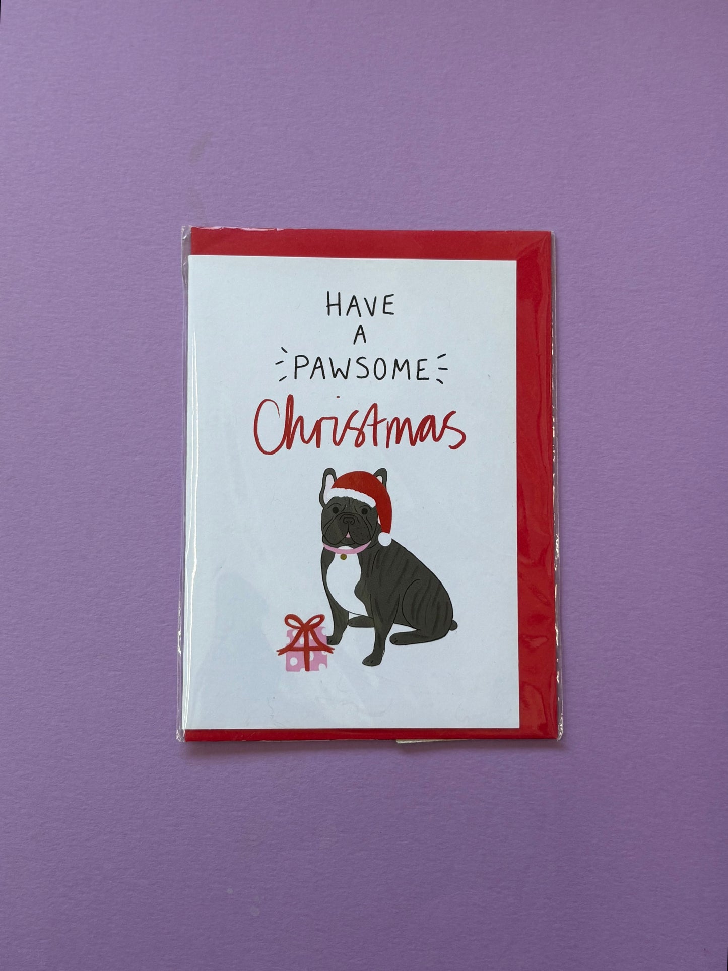 Lot de 6 cartes de Noël Pawfect au format A6