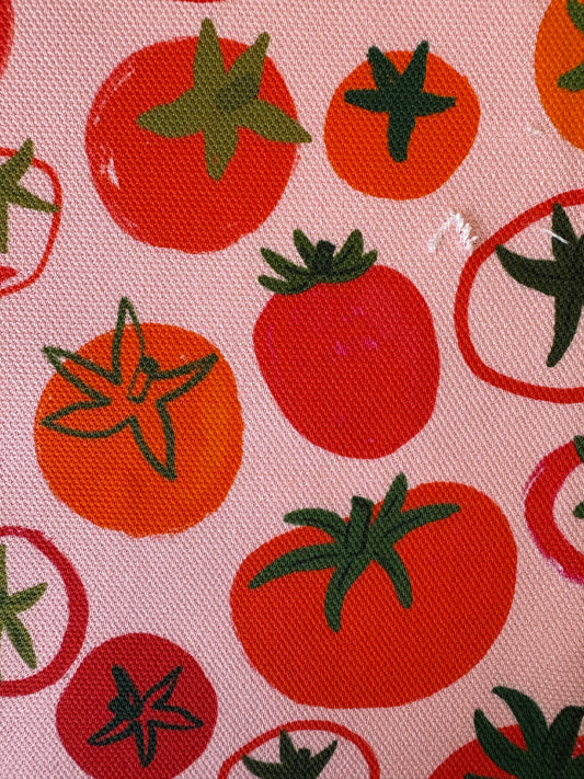 Torchon en coton bio à motif tomates Pomodoro
