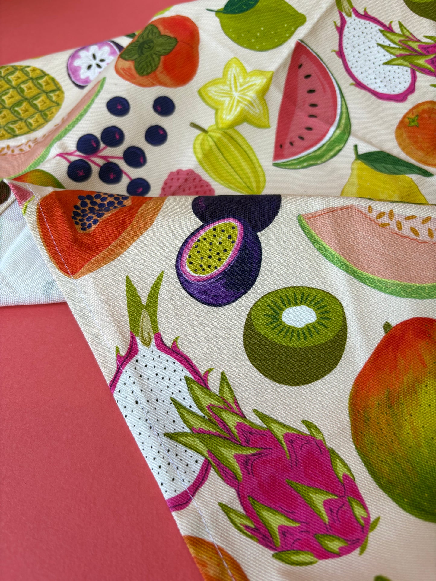 SAMPLE Tropical Fruit Tea towel