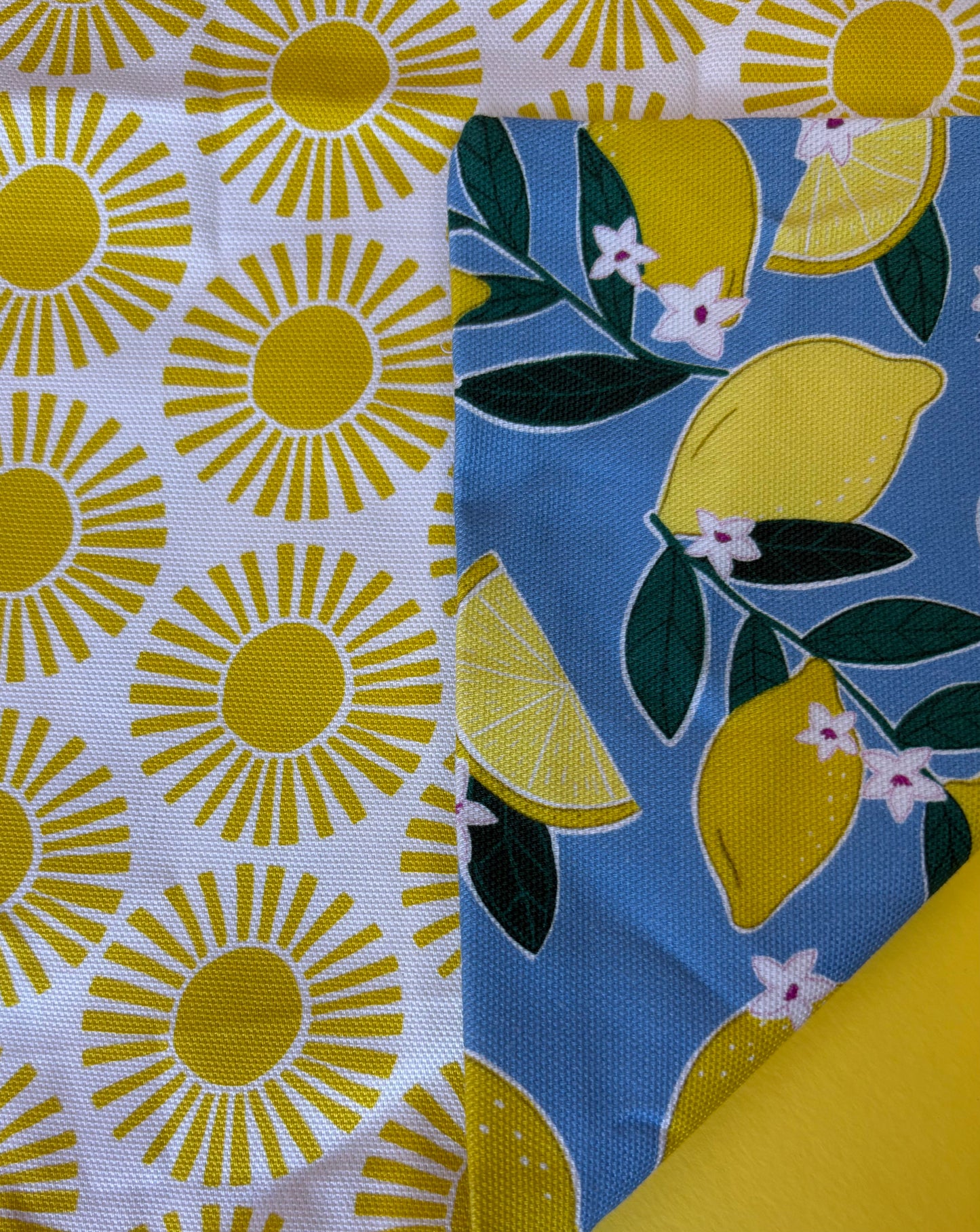 SAMPLE Lemons & Sunshine Cushion Cover