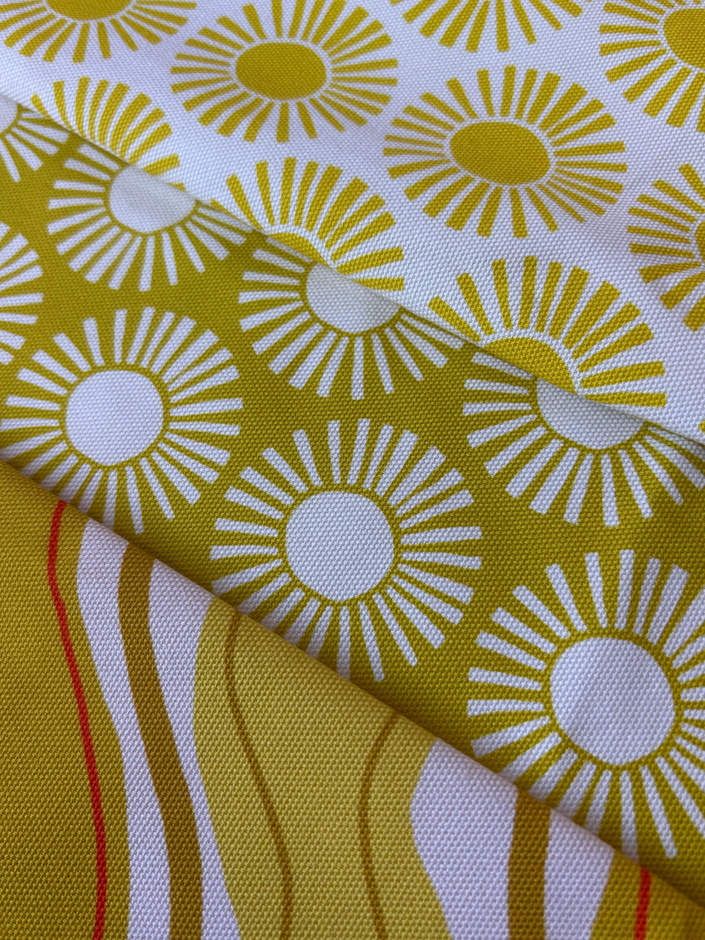 SAMPLE Fabric to make sun cushion-yellow