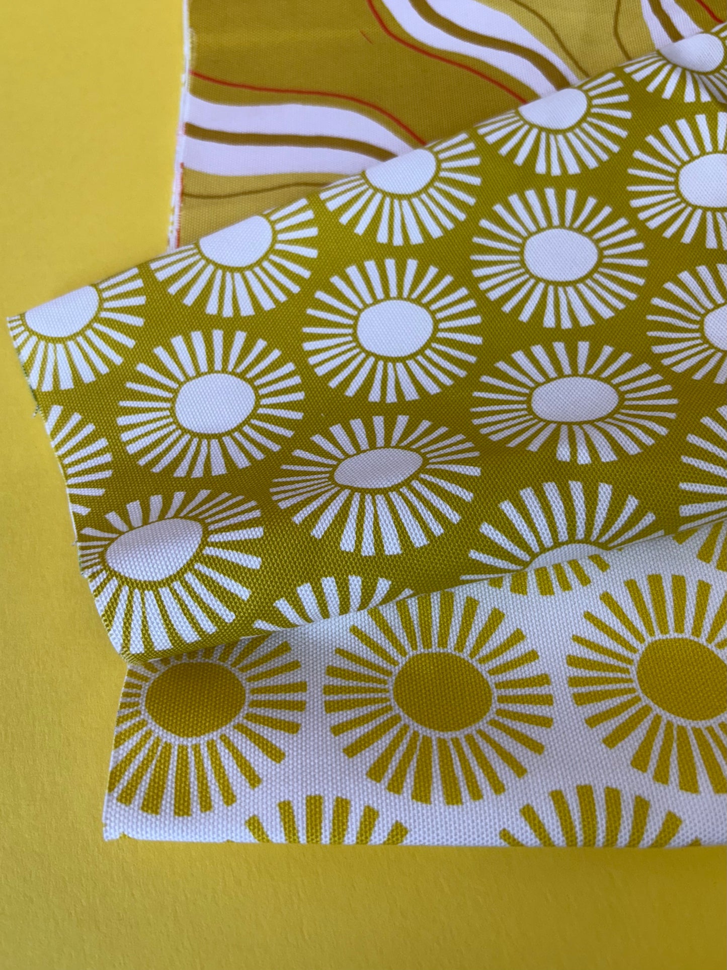 SAMPLE Fabric to make sun cushion-yellow