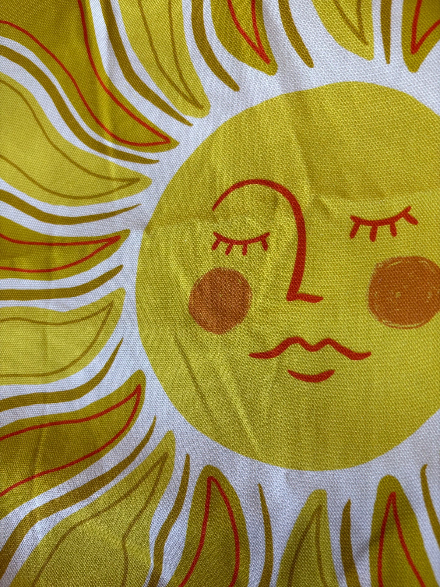 SAMPLE Fabric to make sun cushion-yellow