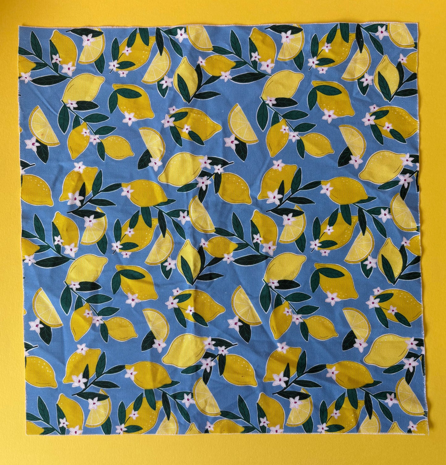 SAMPLE Fabric Bundle - To make lemons cushion