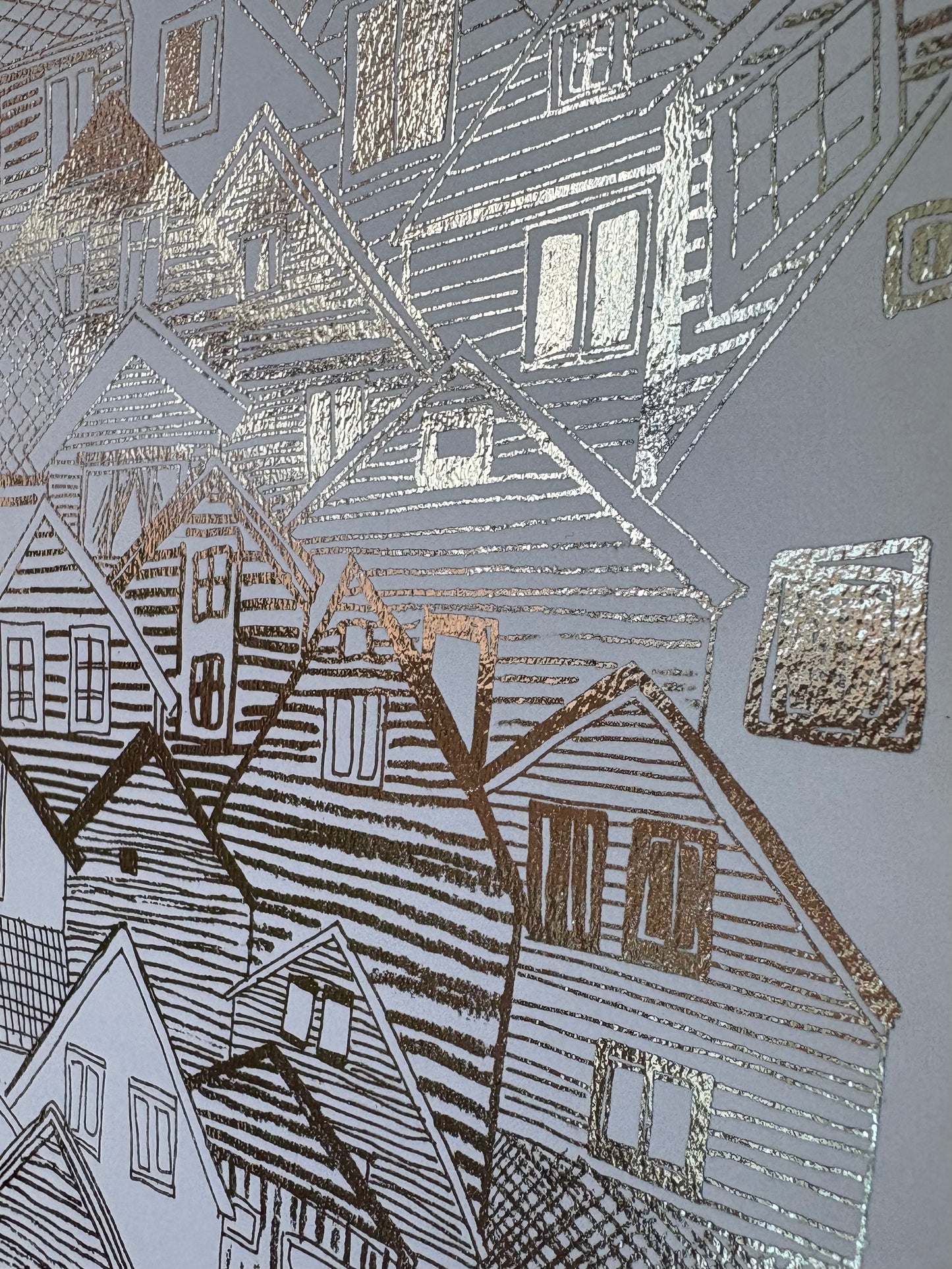 SECONDS A4 Foil Houses Print