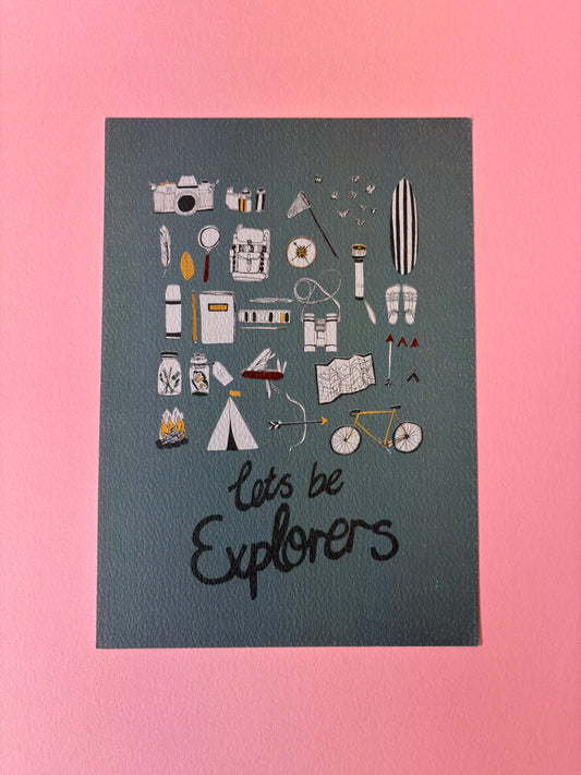 SECONDS A4 Let's Be Explorers