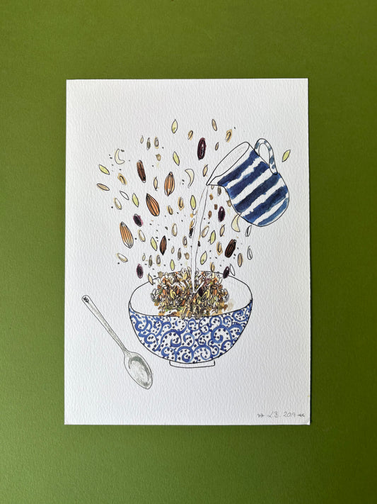 SECONDS Breakfast Granola Print