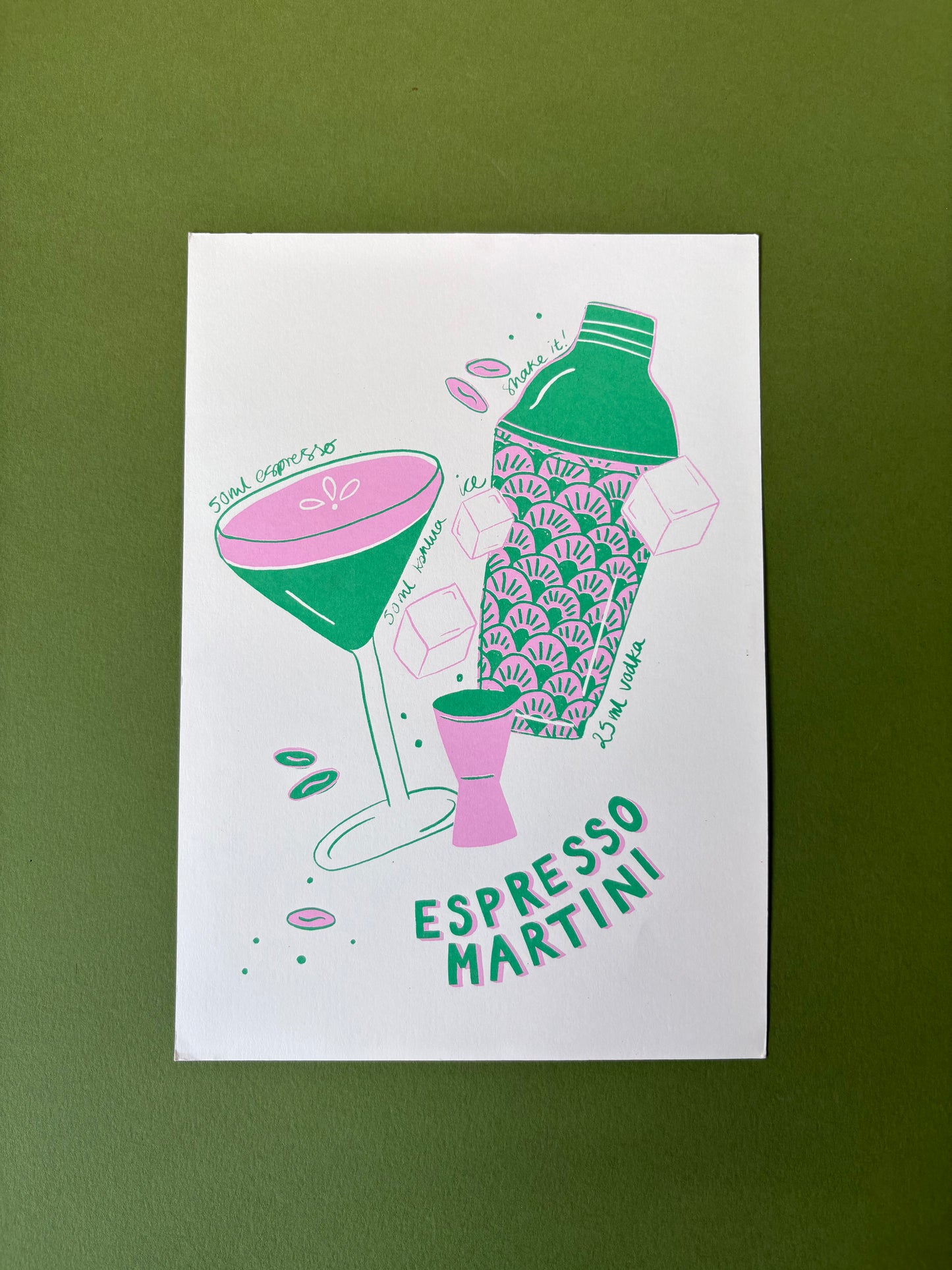 SECONDS ESPRESSO MARTINI SCREEN PRINTS