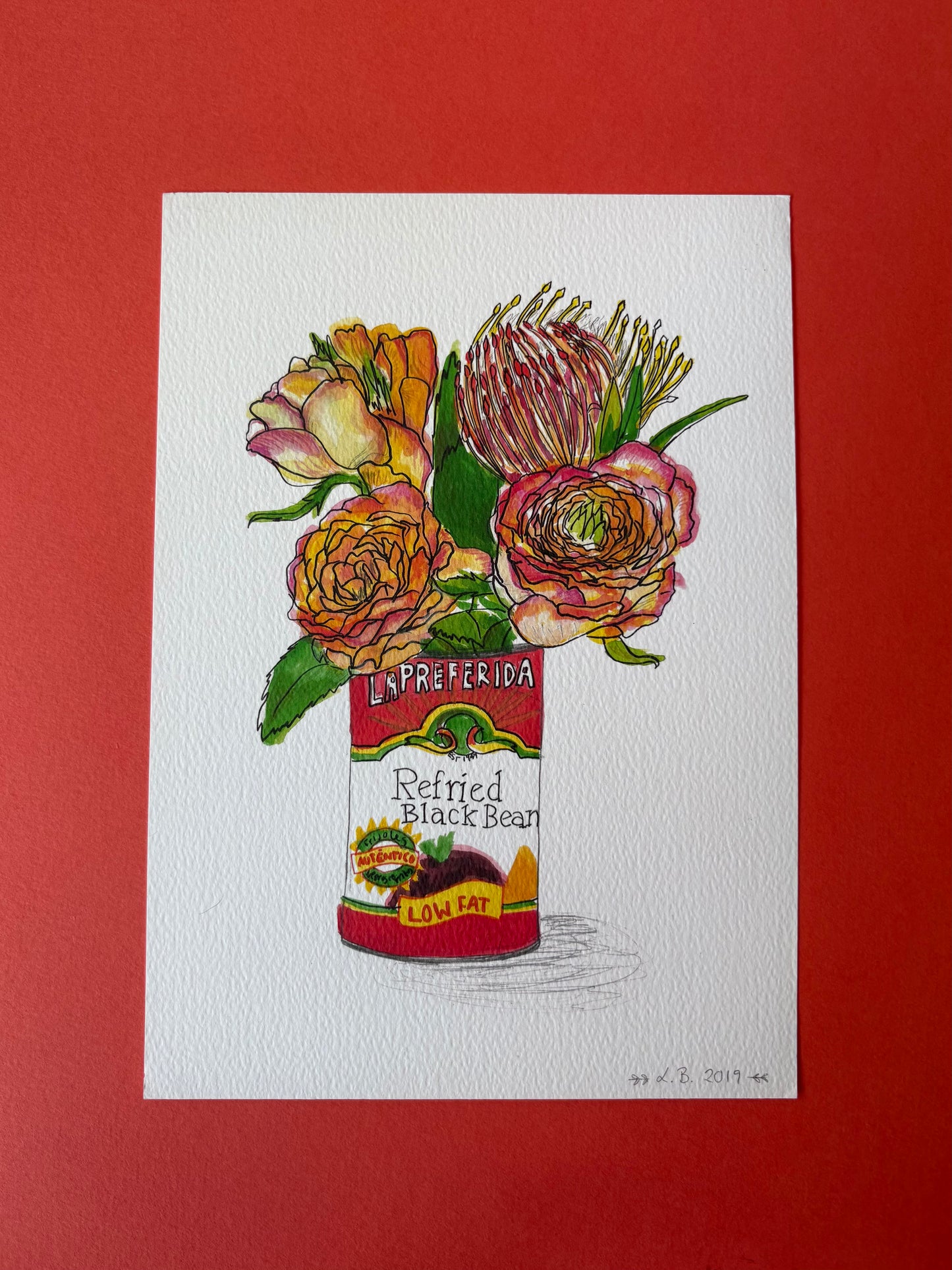 SECONDS Flowers in a tin