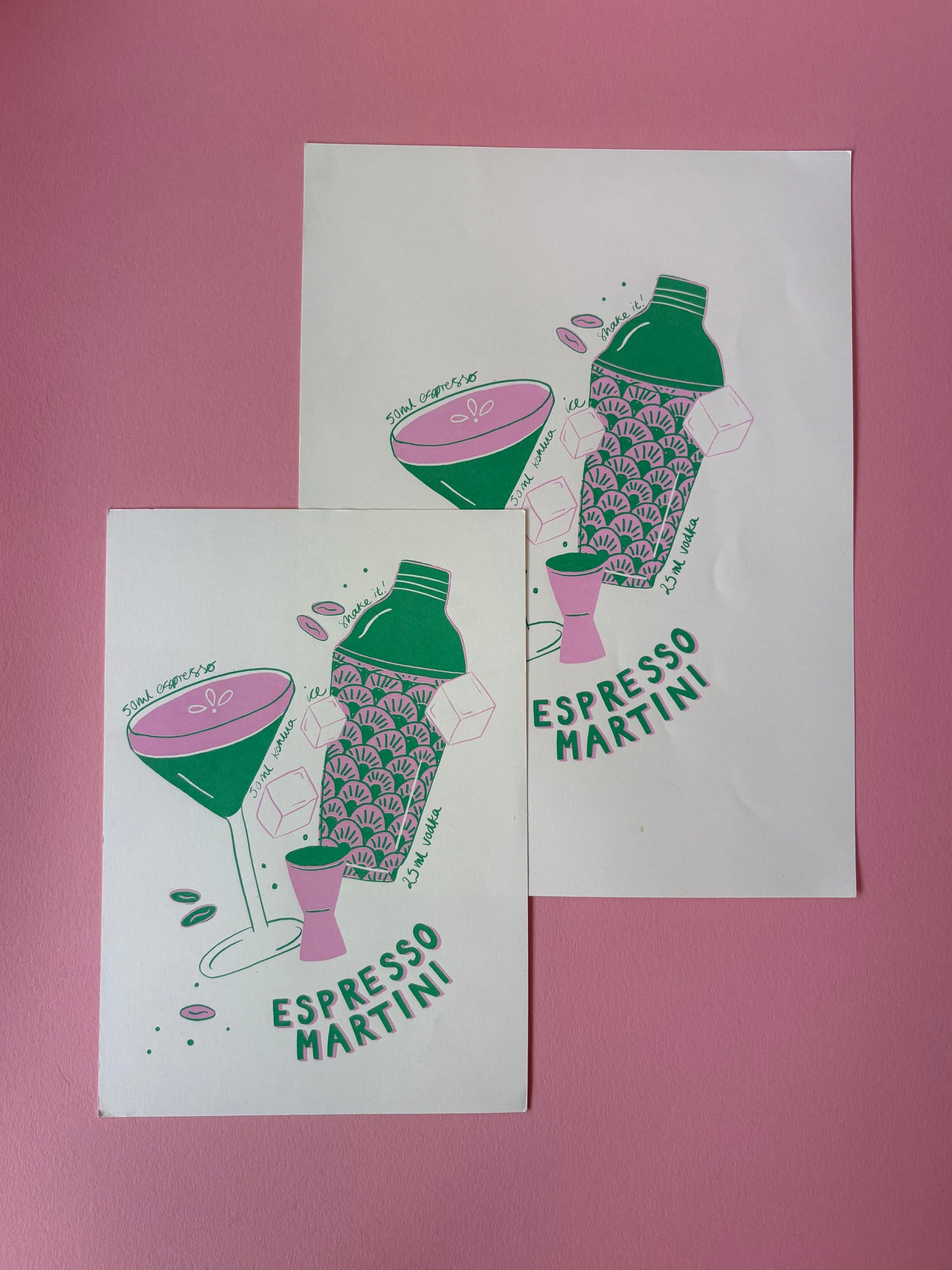 SECONDS ESPRESSO MARTINI SCREEN PRINTS