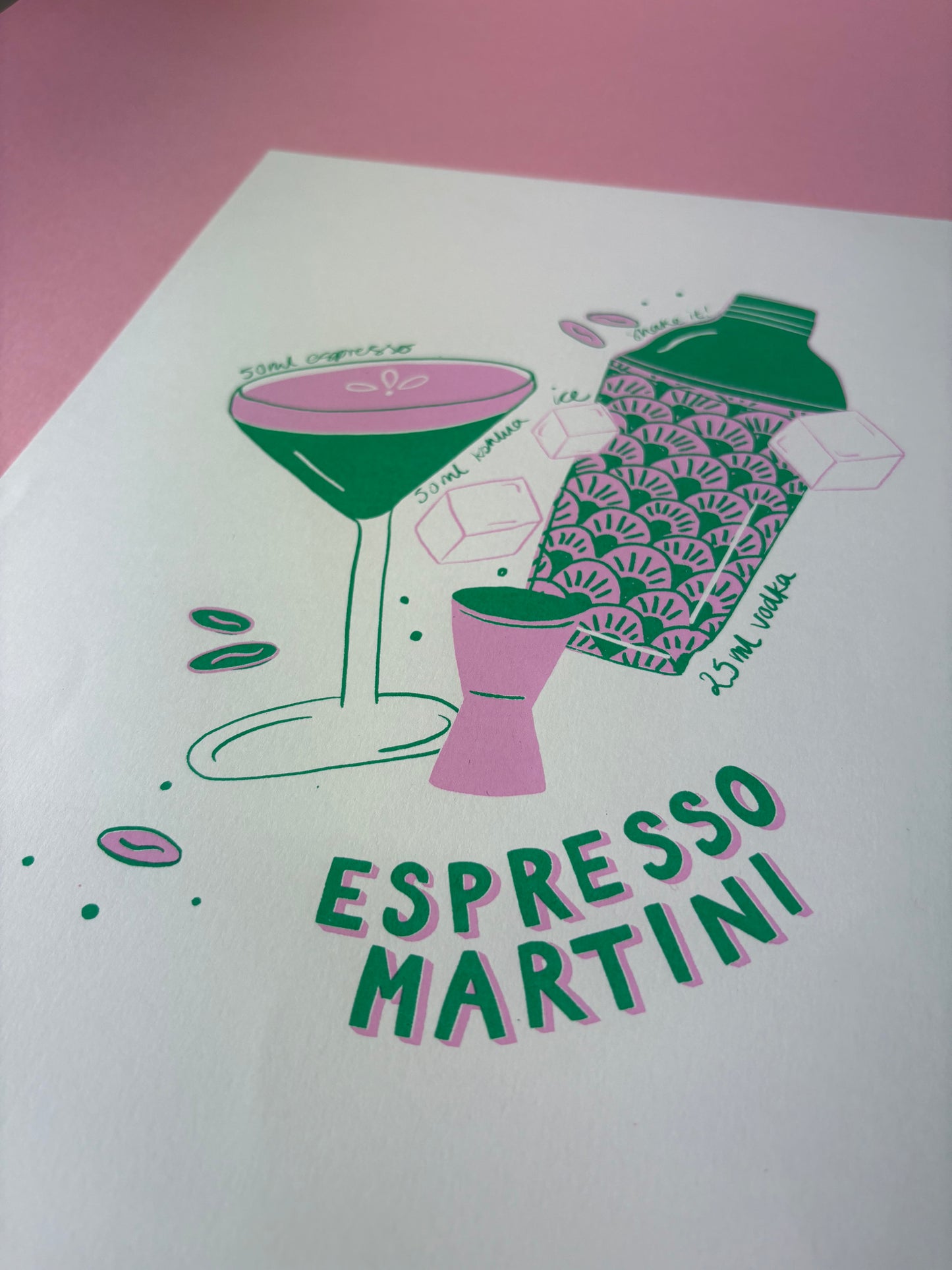 SECONDS ESPRESSO MARTINI SCREEN PRINTS