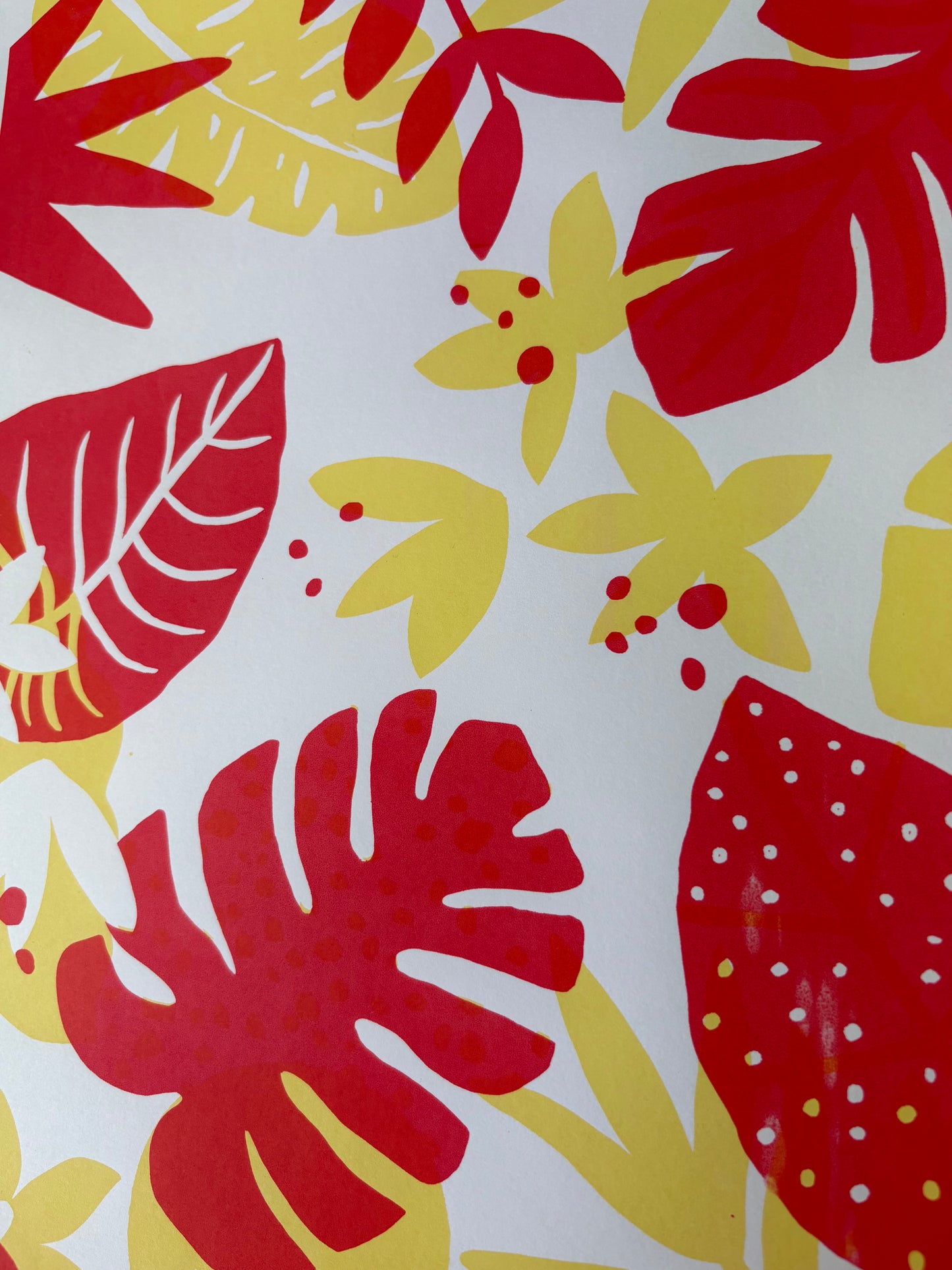 SECONDS JUNGLE LEAVES SCREEN PRINT A3